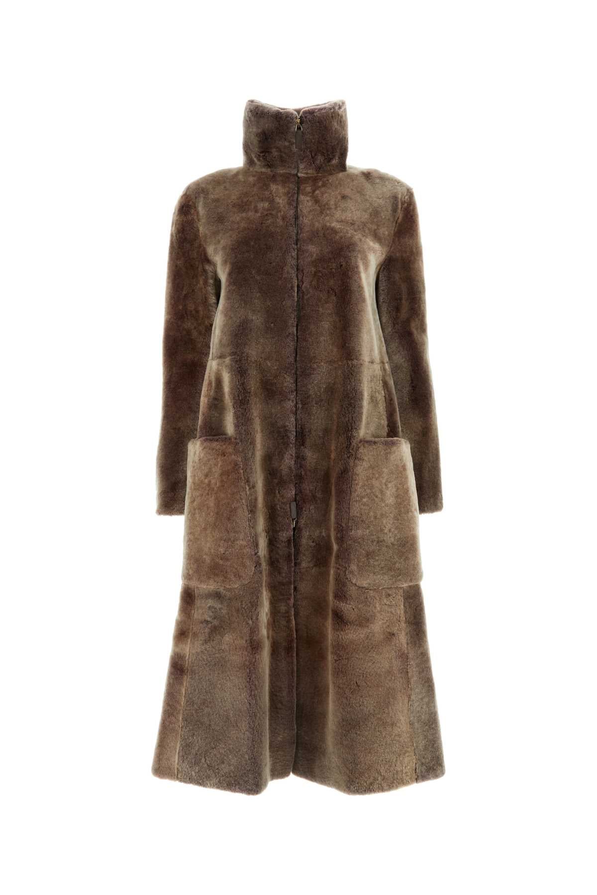 GIORGIO ARMANI Luxurious Shearling Fur Jacket for Women - FW23