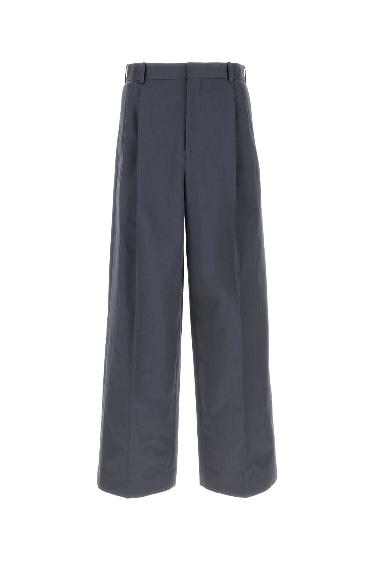 LOEWE Cotton Pleated Trousers - Men's SS25