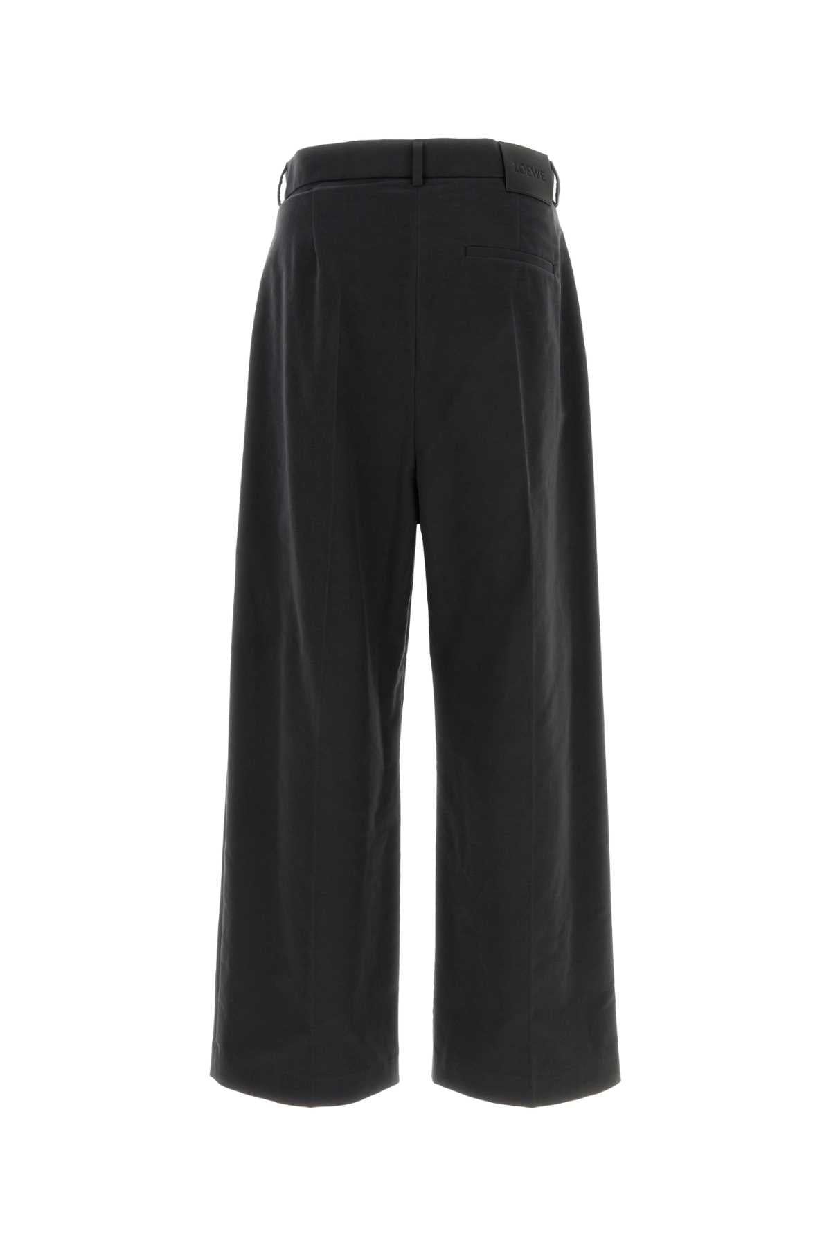 LOEWE Stretch Cotton Pleated Trousers for Men