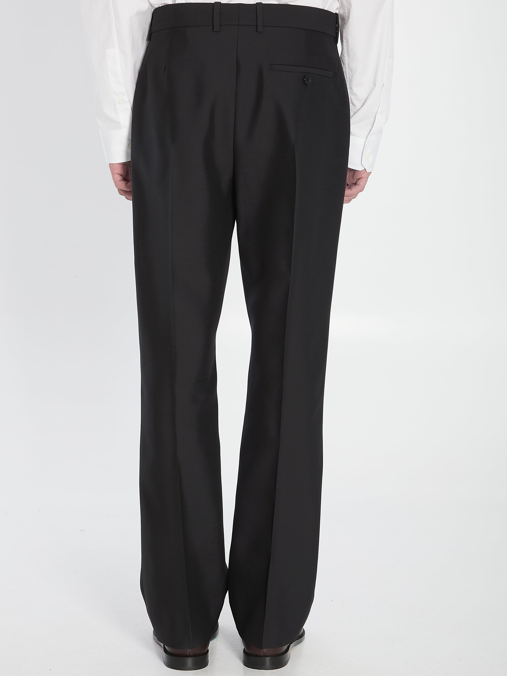 LOEWE Tailored Wool and Silk Trousers - Size 48 IT