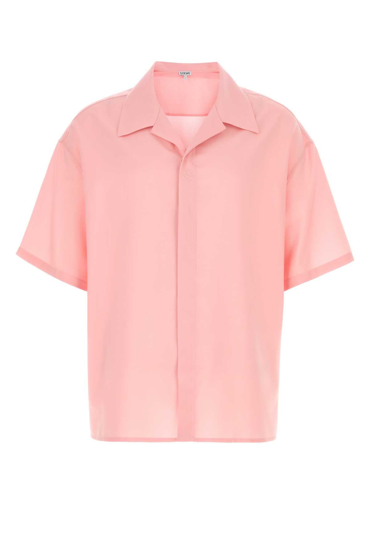 LOEWE Short Sleeve Wool Shirt for Men - FW25 Collection