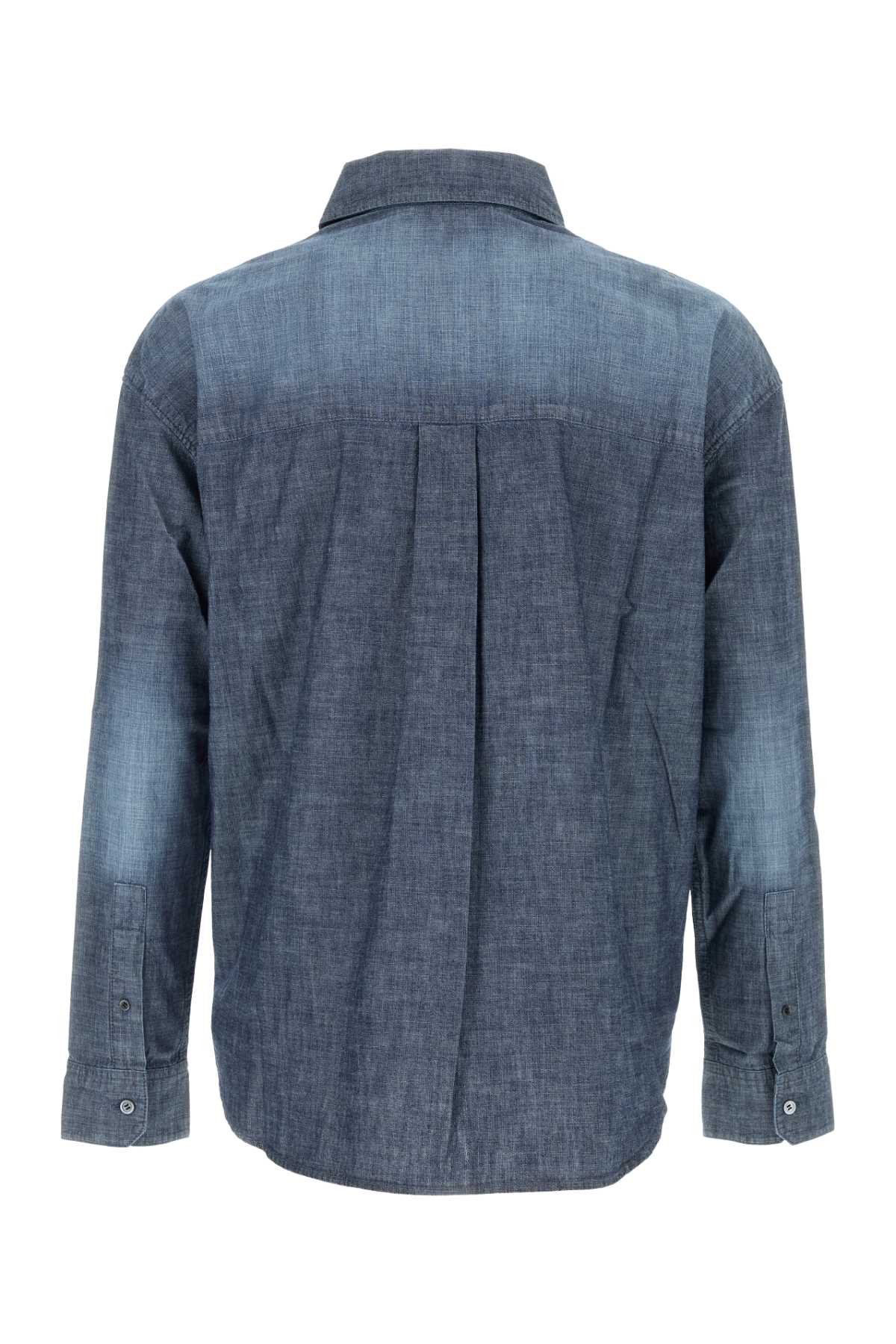 LOEWE Air Force Blue Chambray Shirt for Men