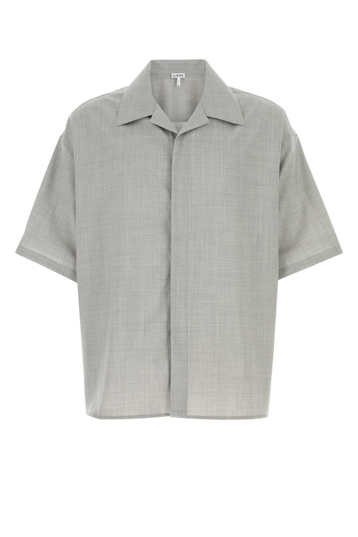 LOEWE Men's Short Sleeve Wool Shirt - FW25 Collection