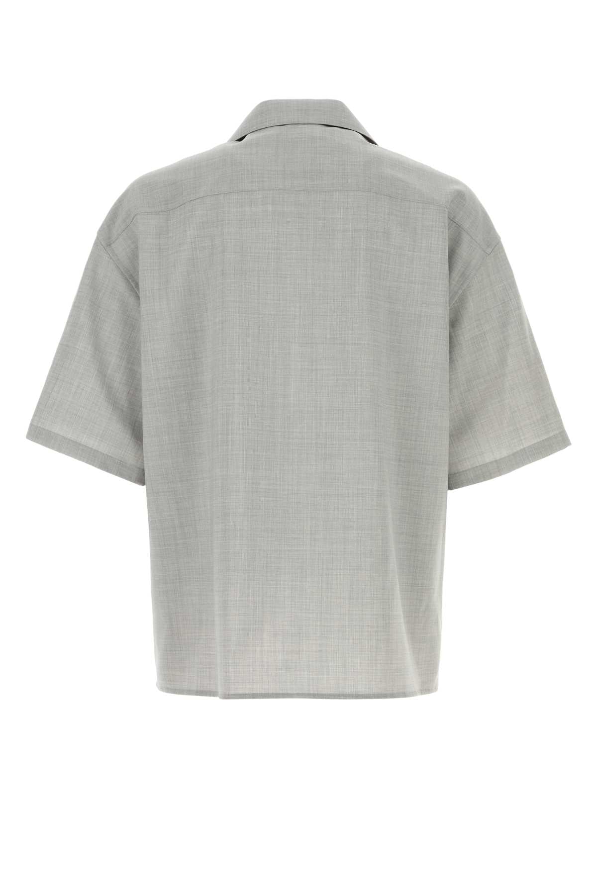 LOEWE Men's Short Sleeve Wool Shirt - FW25 Collection