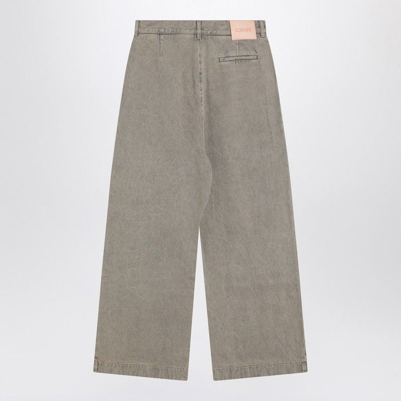 LOEWE Wide Pleated Denim Pants for Men