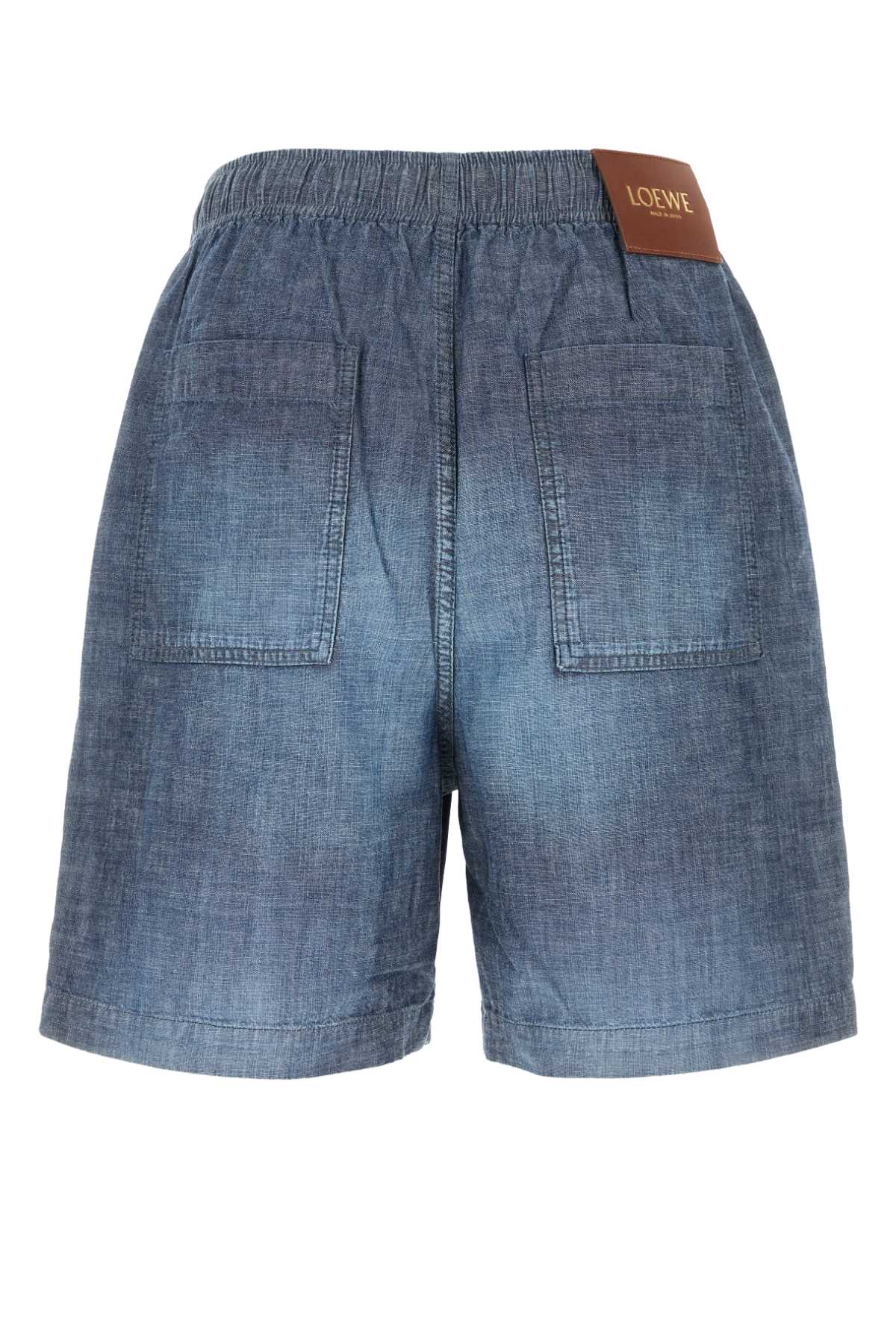 LOEWE Men's Chambray Bermuda Shorts
