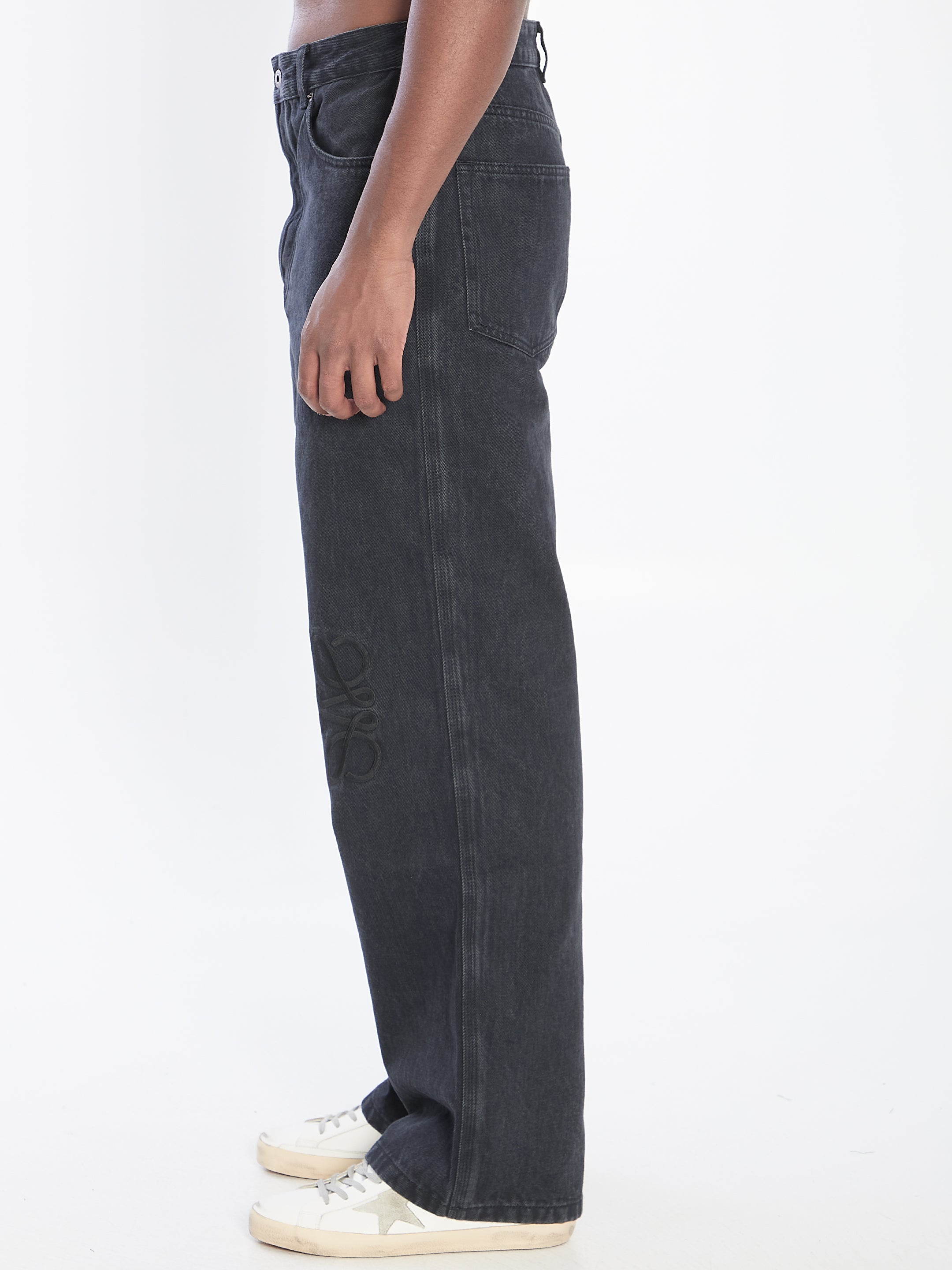 LOEWE Baggy Anagram Denim Pants - Size 48