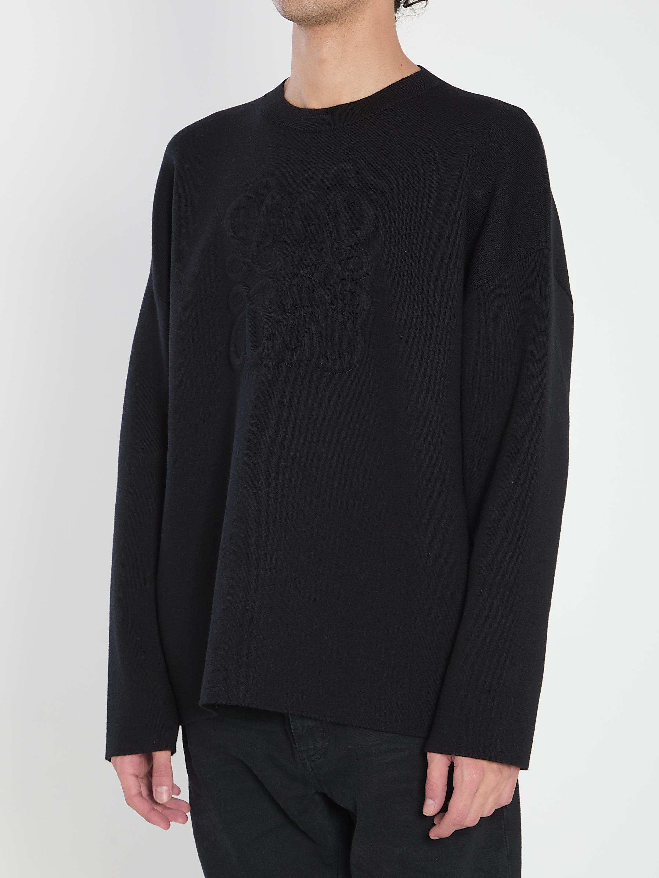 LOEWE Relaxed Fit Anagram Sweater - Size L