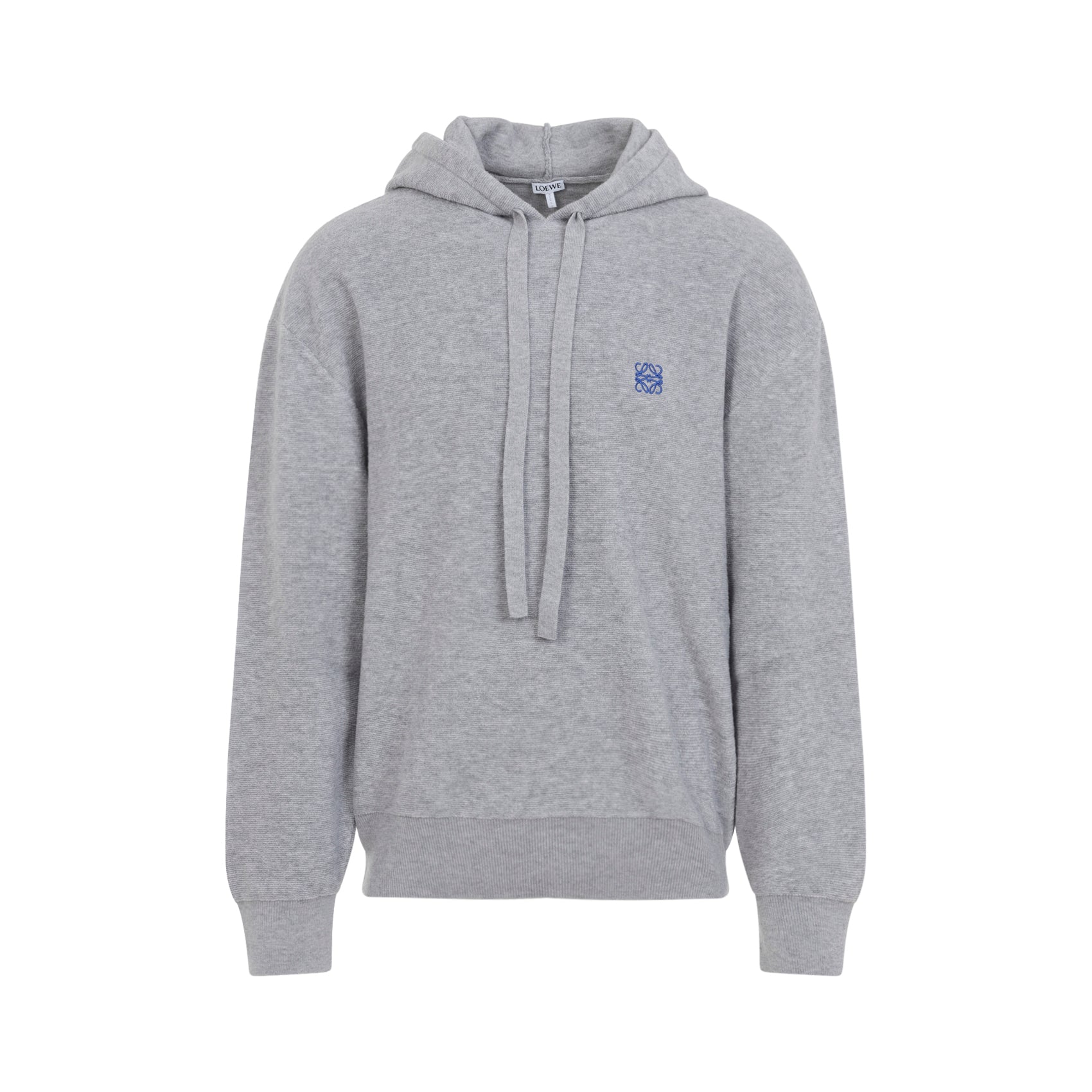 LOEWE Men's Wool Hoodie with Drawstring Detail