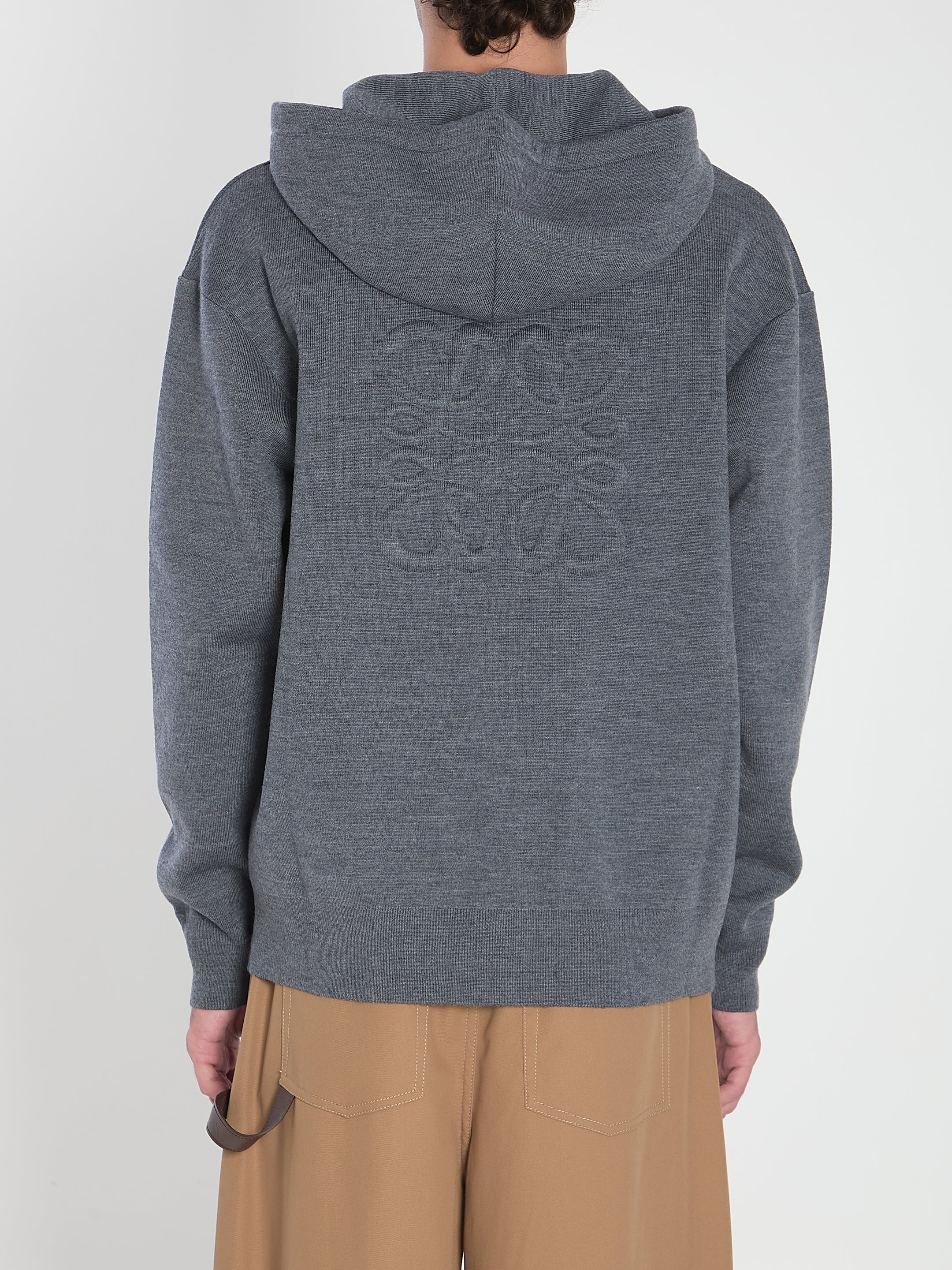 LOEWE Men's 3D Anagram Zip Hoodie - Size L