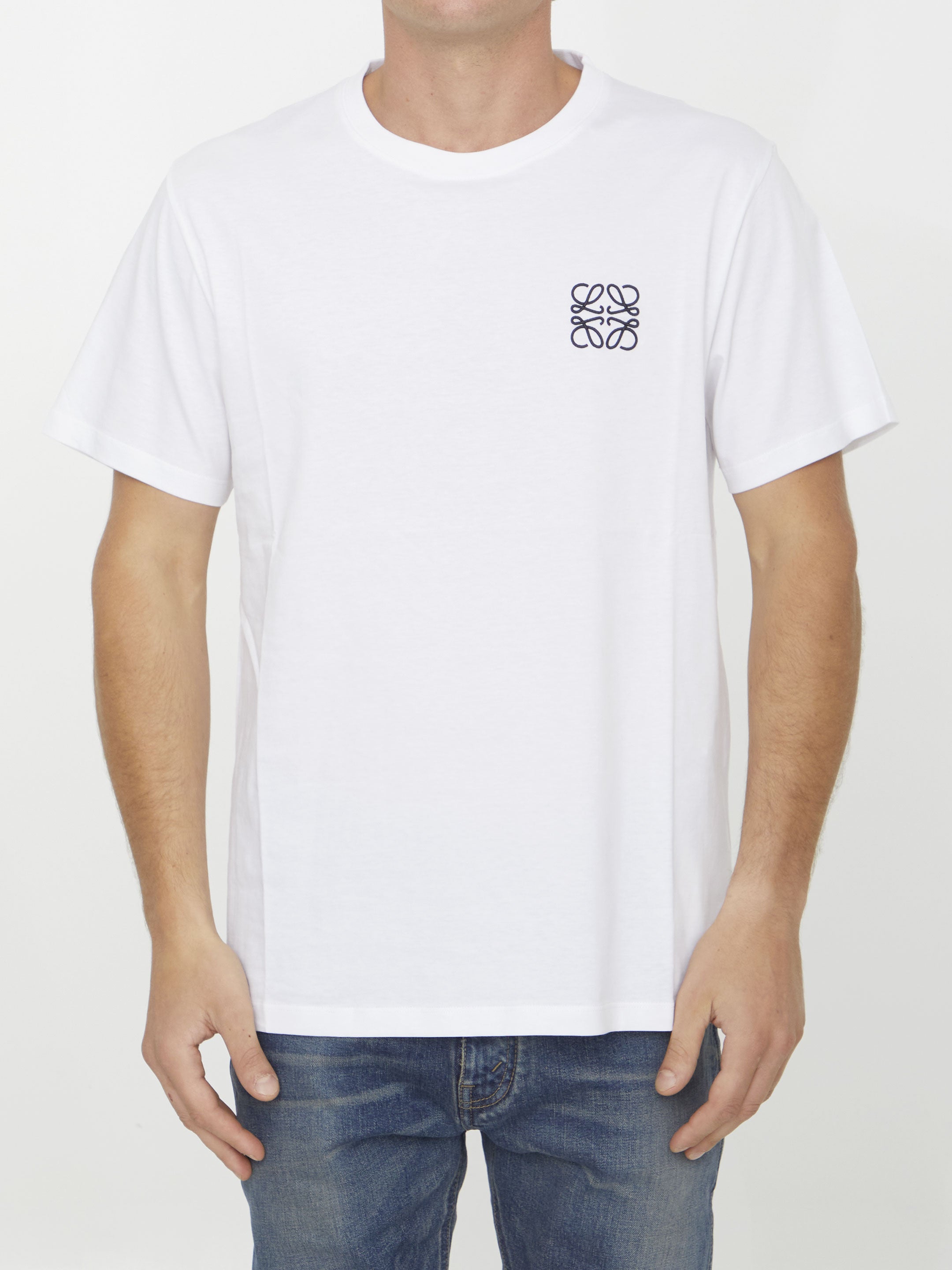 LOEWE Embroidered Anagram T-Shirt - Regular Fit