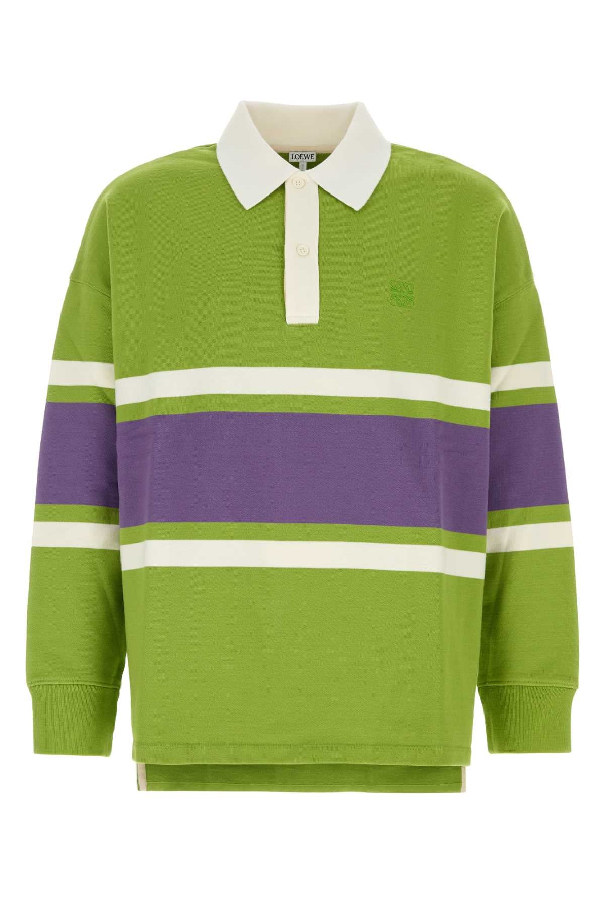 LOEWE Oversized Long Sleeve Polo Shirt for Men - FW25 Collection