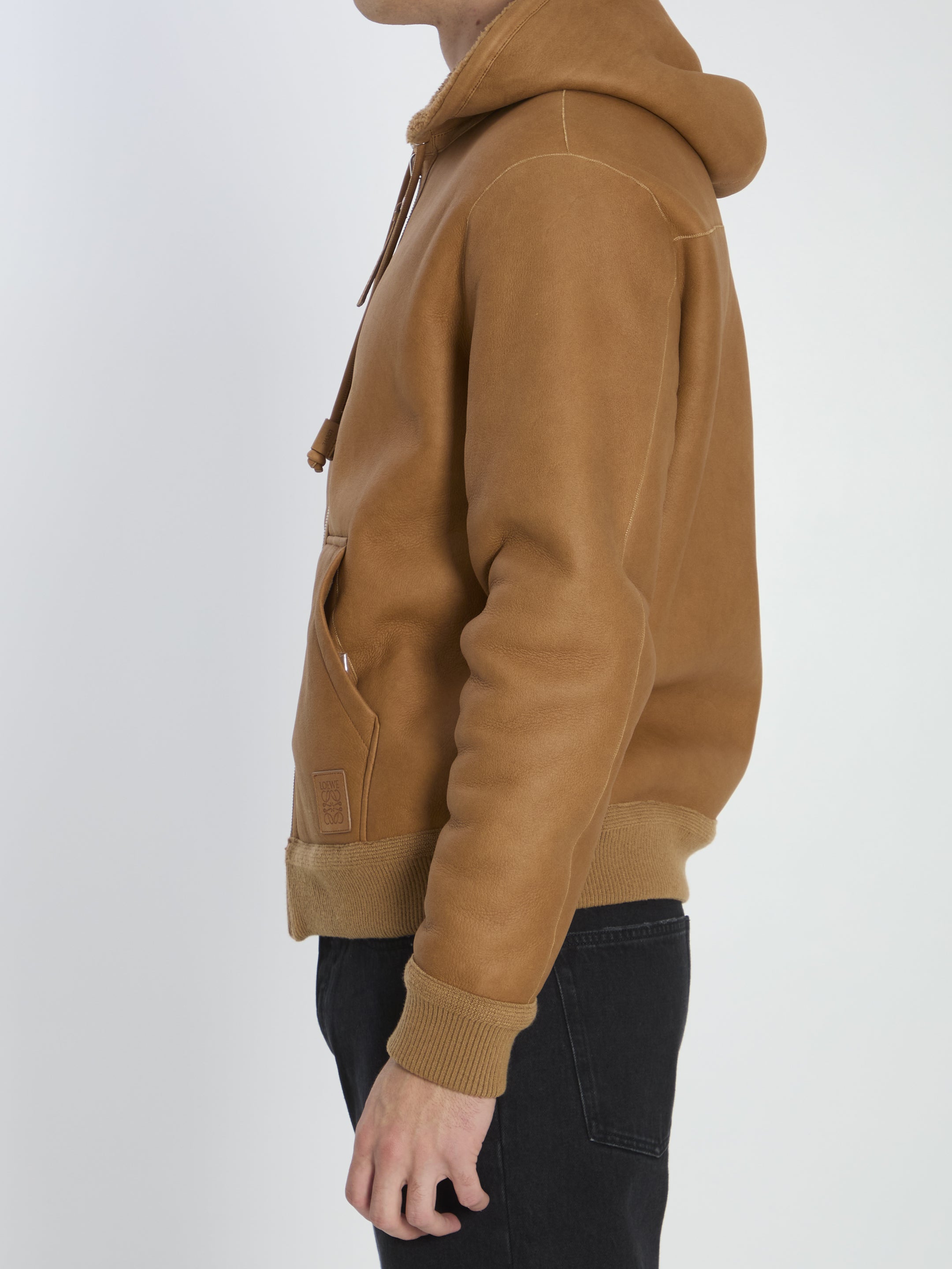 LOEWE Reversible Hooded Leather Jacket - Regular Fit