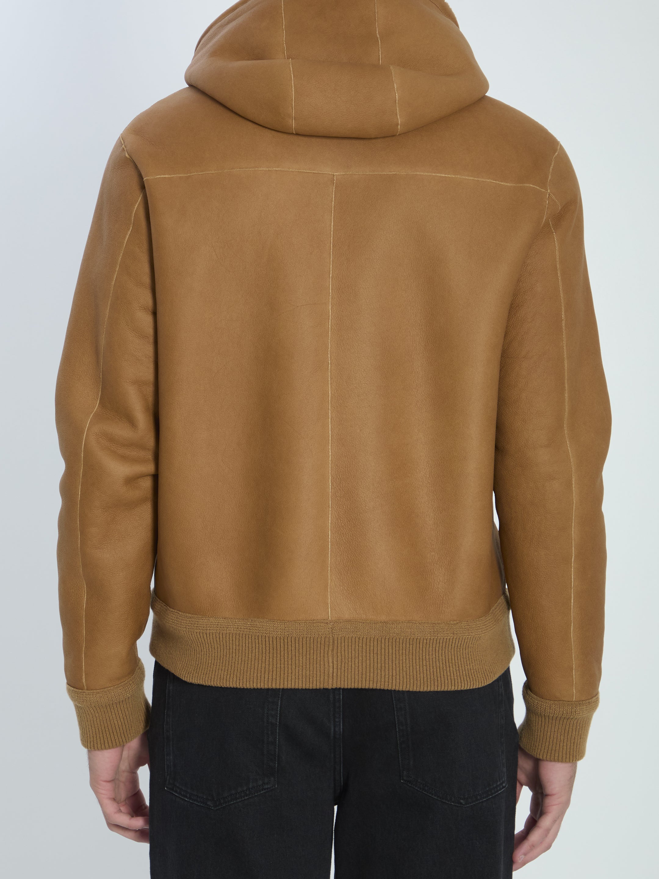 LOEWE Reversible Hooded Leather Jacket - Regular Fit