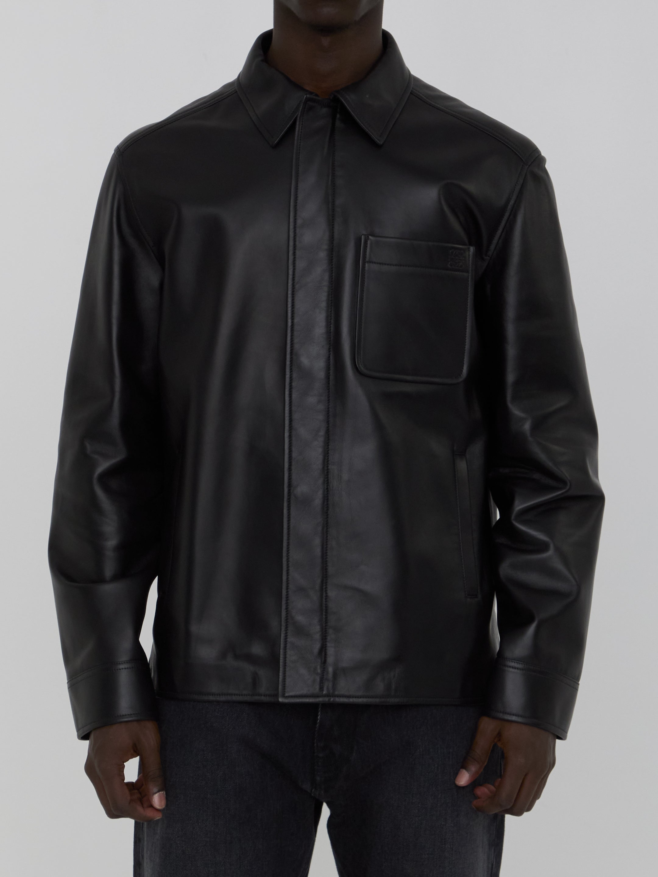 LOEWE Men's Lambskin Nappa Overshirt