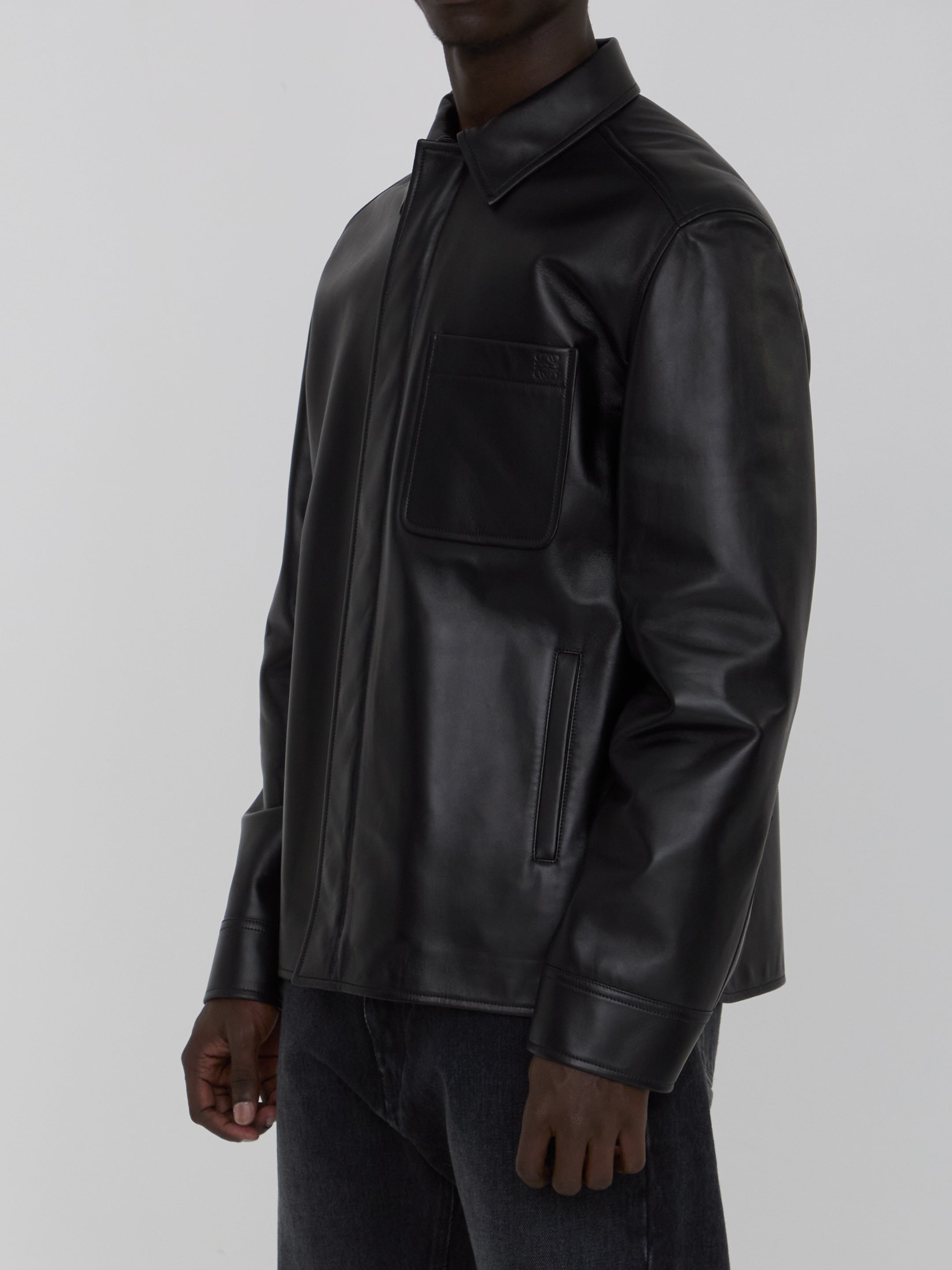 LOEWE Men's Lambskin Nappa Overshirt