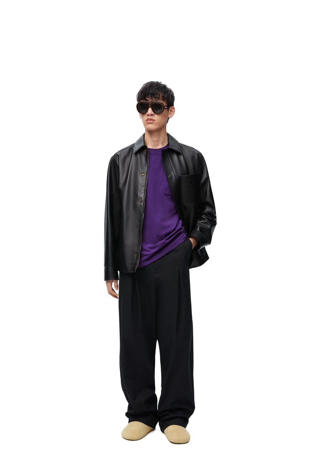 LOEWE Men's Lambskin Nappa Overshirt