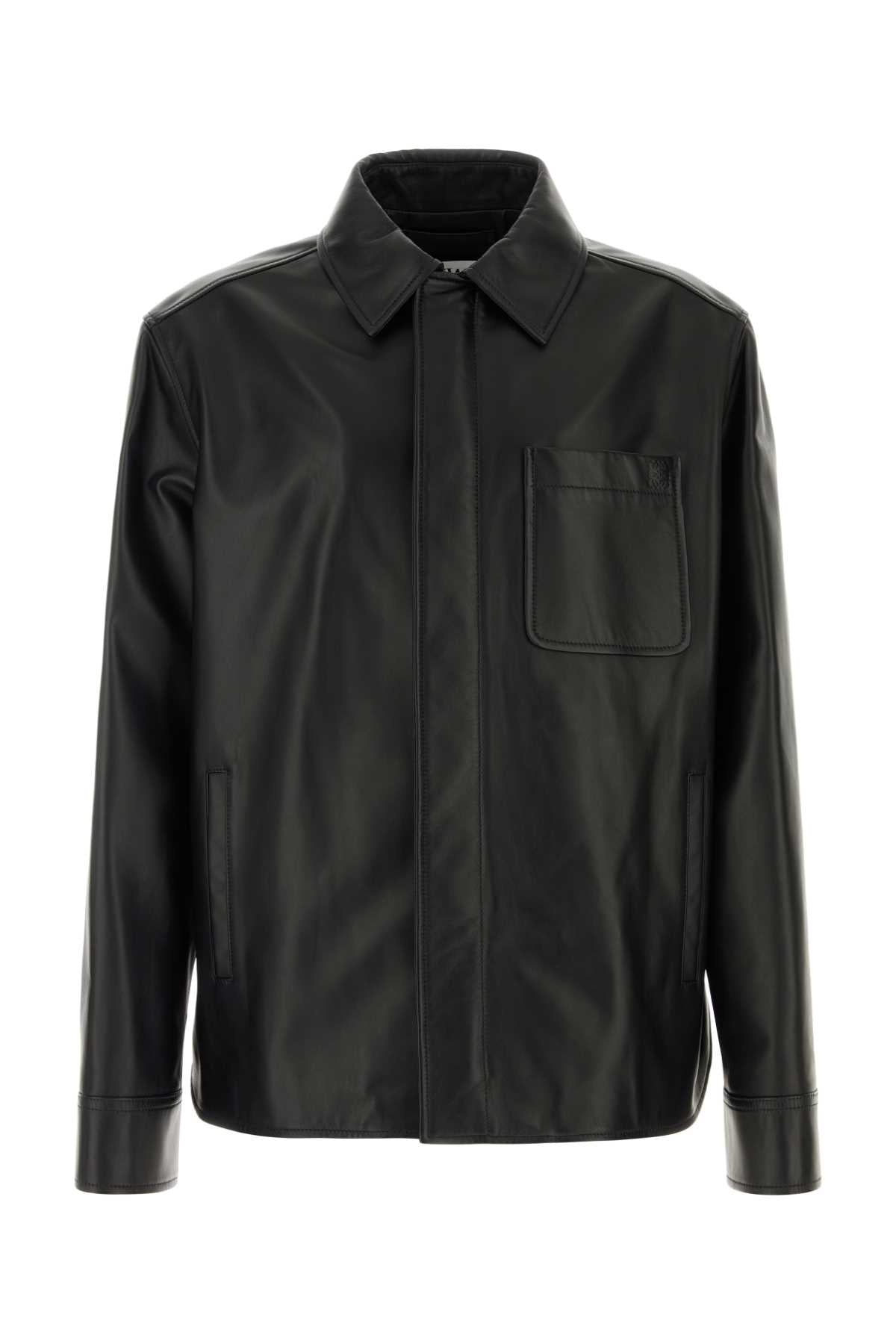 LOEWE Stylish Leather Overshirt for Men - SS25 Collection
