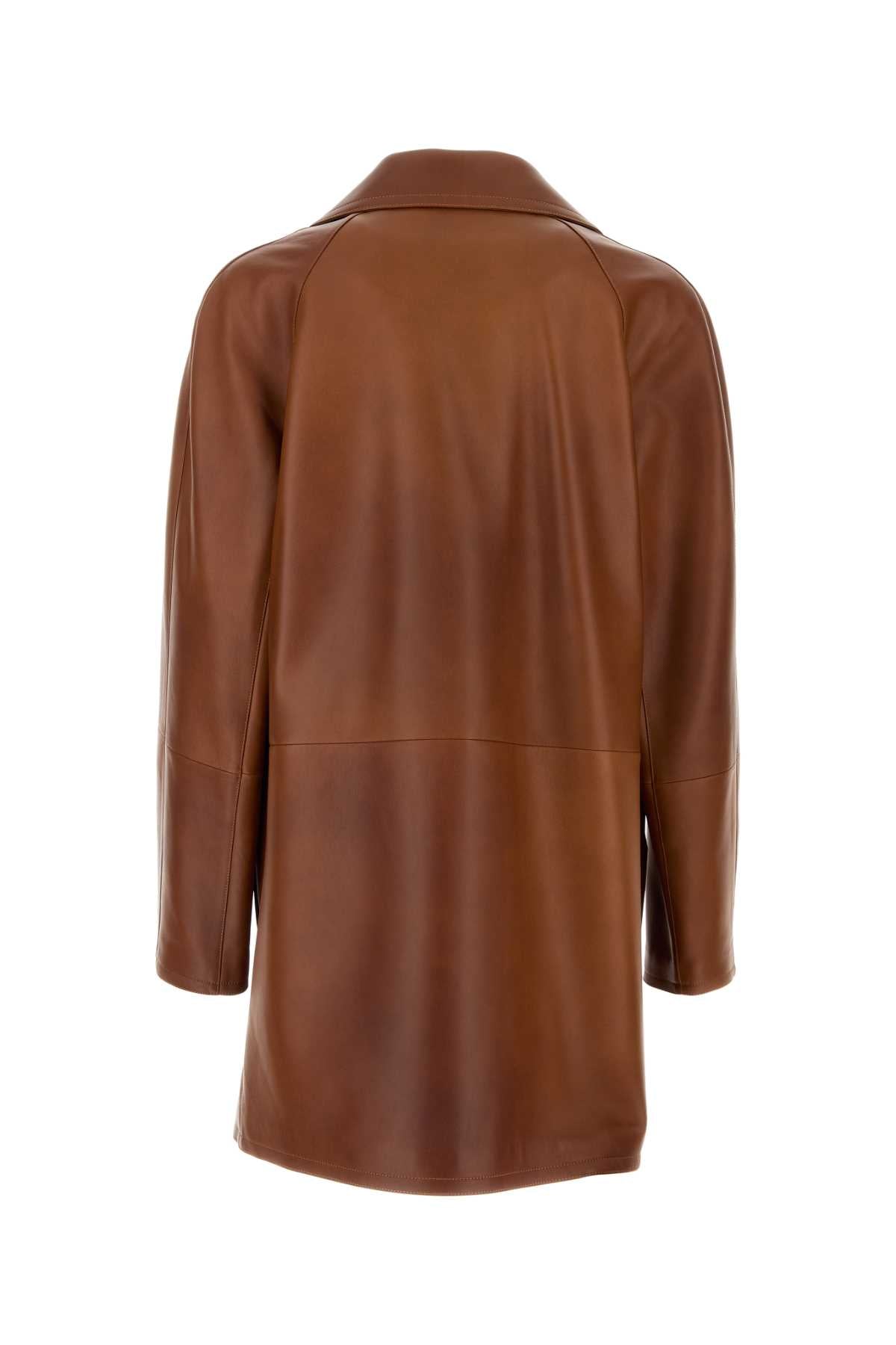 LOEWE Men's Double Breasted Nappa Leather Jacket