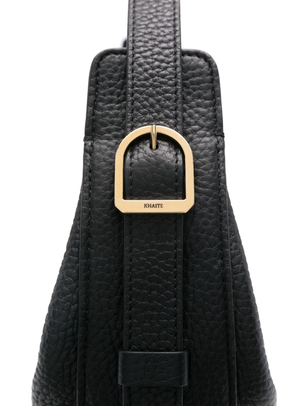 KHAITE Pebbled Leather Hobo Handbag