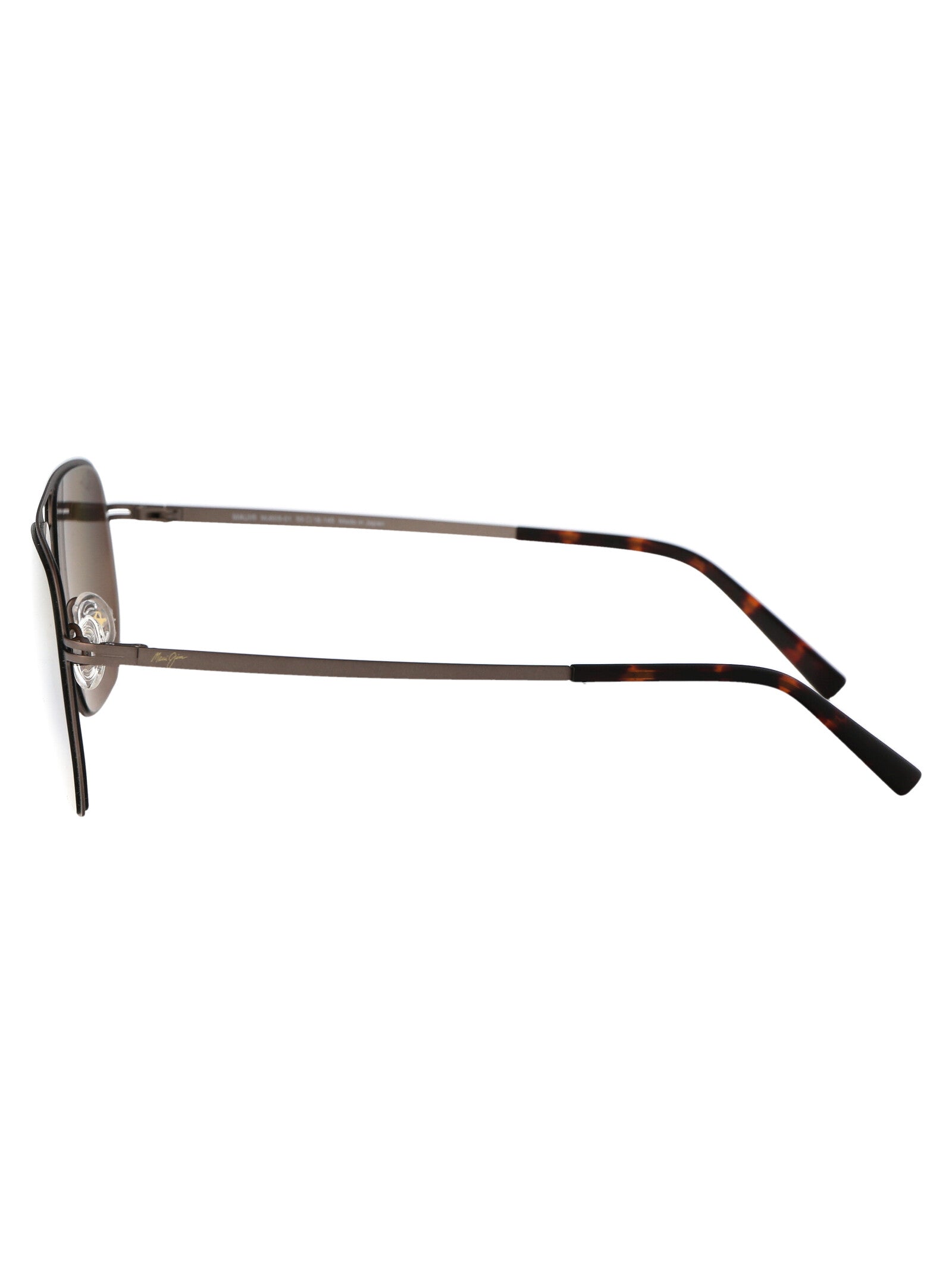 MAUI JIM Satin Sepia Metal Sunglasses for Men - Sharks Cove