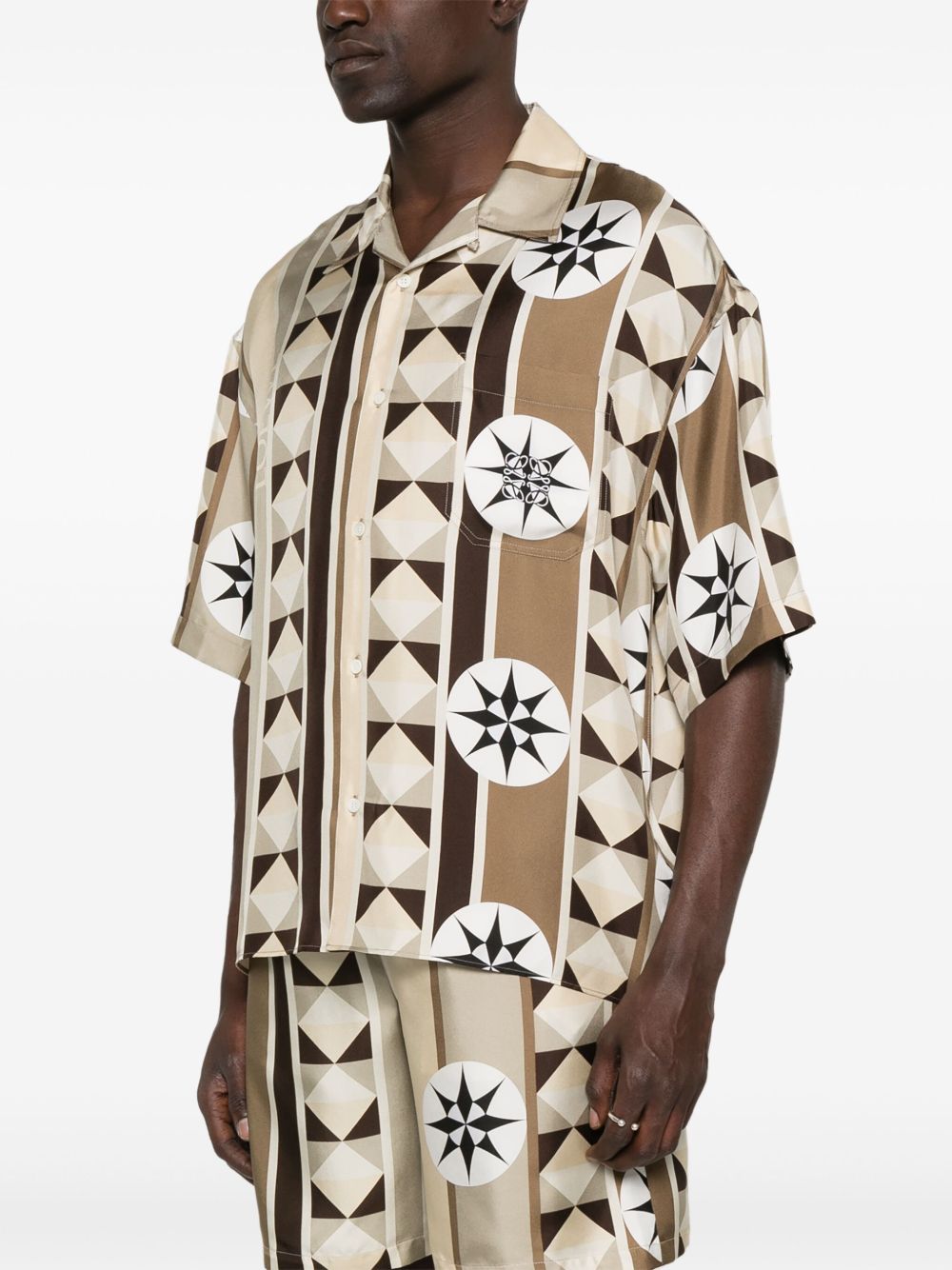 LOEWE Printed Silk Shirt for Men - SS25 Collection