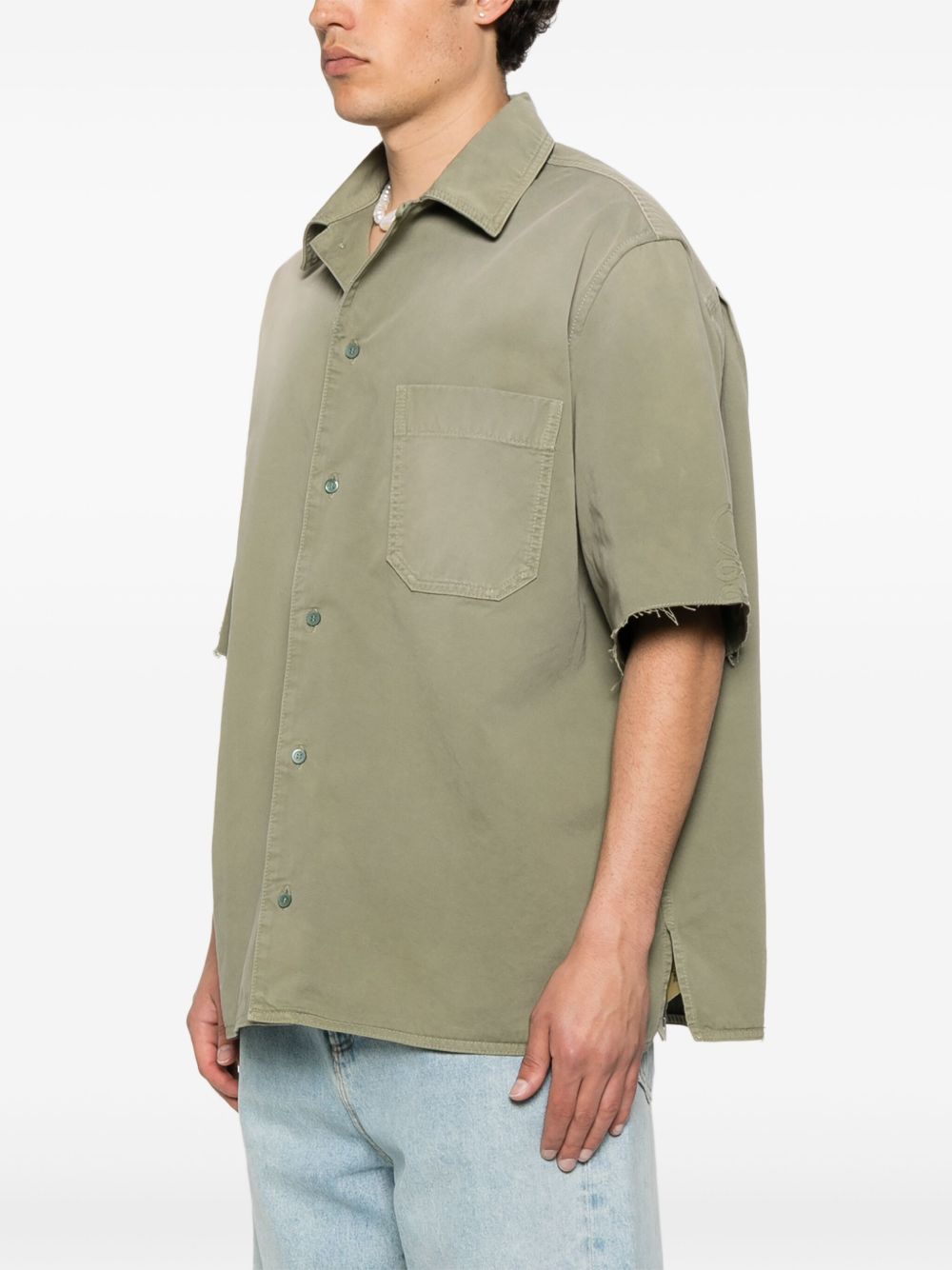 LOEWE Classic Cotton Shirt with Chest Pocket for Men