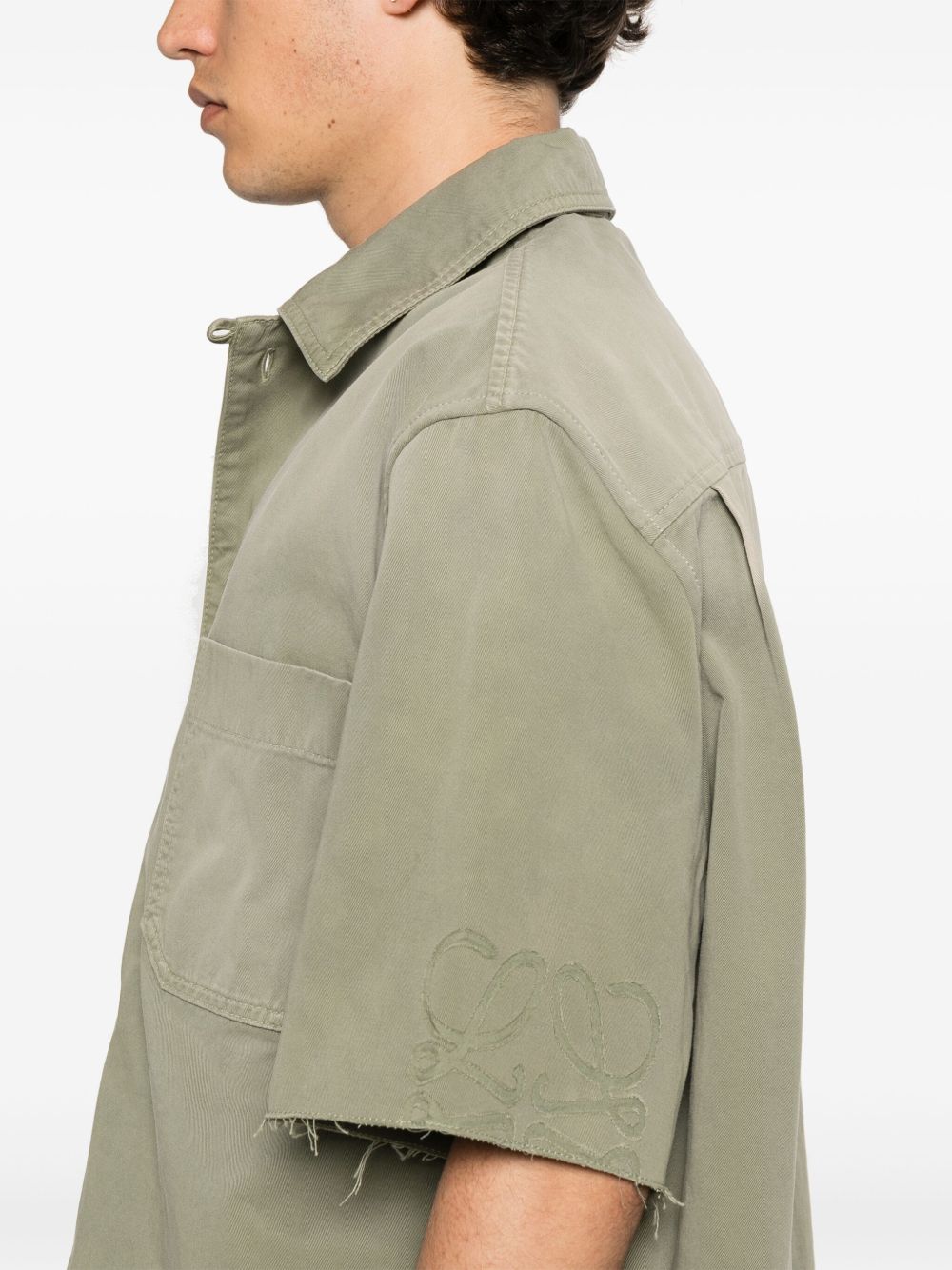 LOEWE Classic Cotton Shirt with Chest Pocket for Men