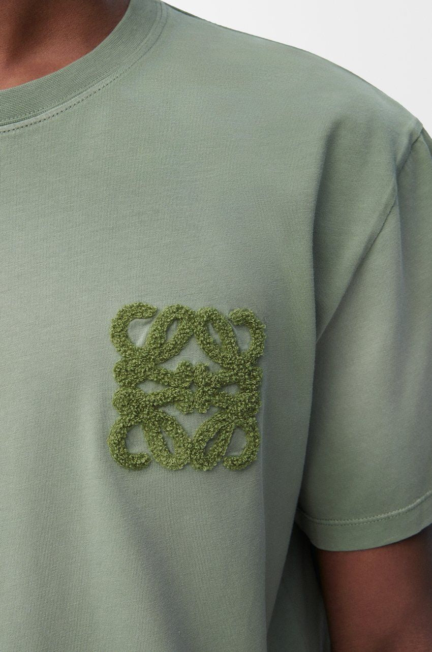 LOEWE Anagram Cotton Crew Neck T-Shirt for Men