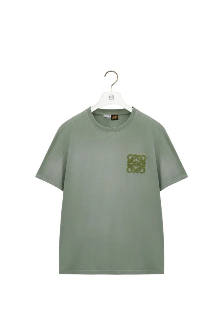 LOEWE Anagram Cotton Crew Neck T-Shirt for Men