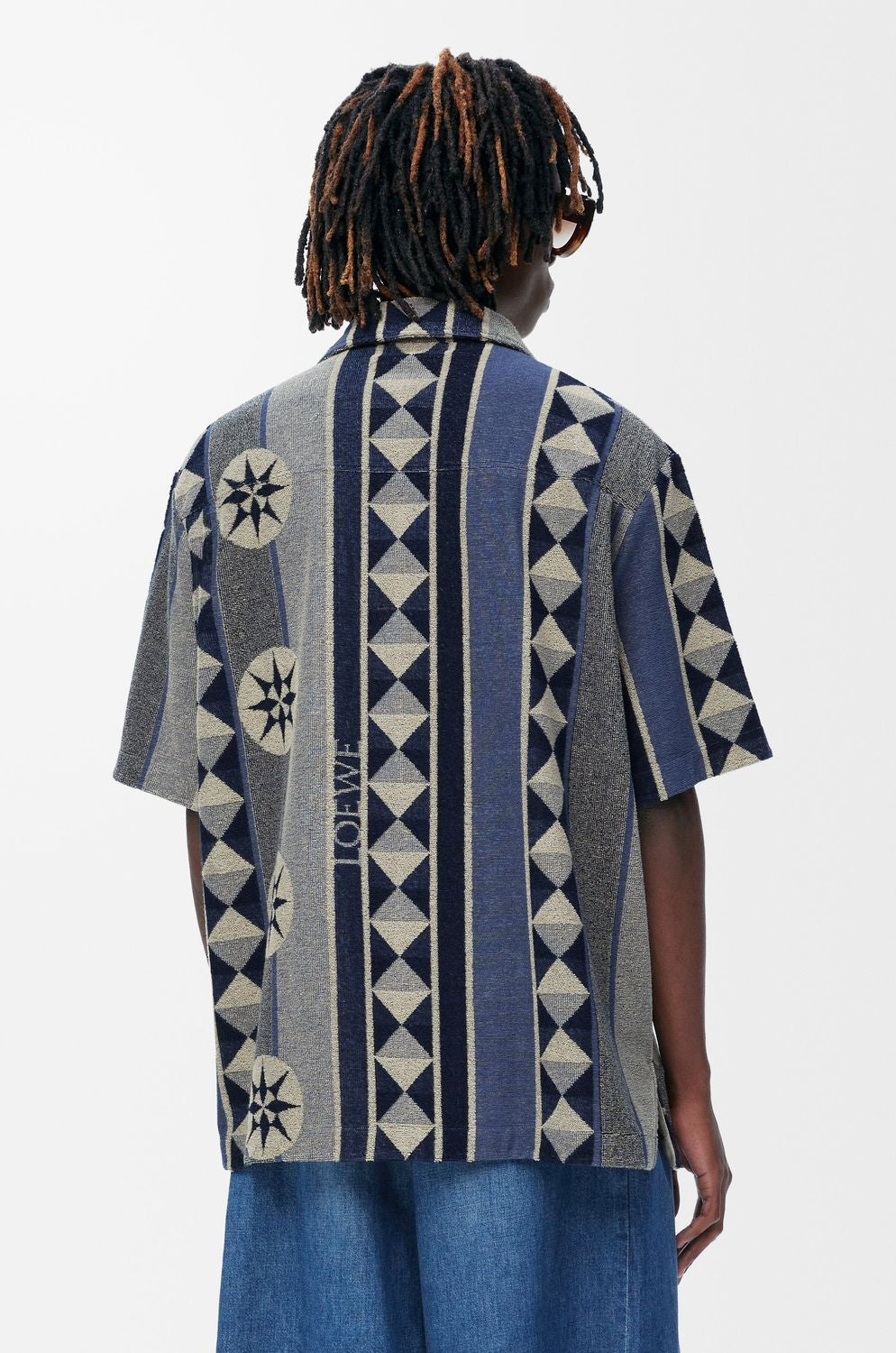 LOEWE Jacquard Cotton Button-Up Shirt