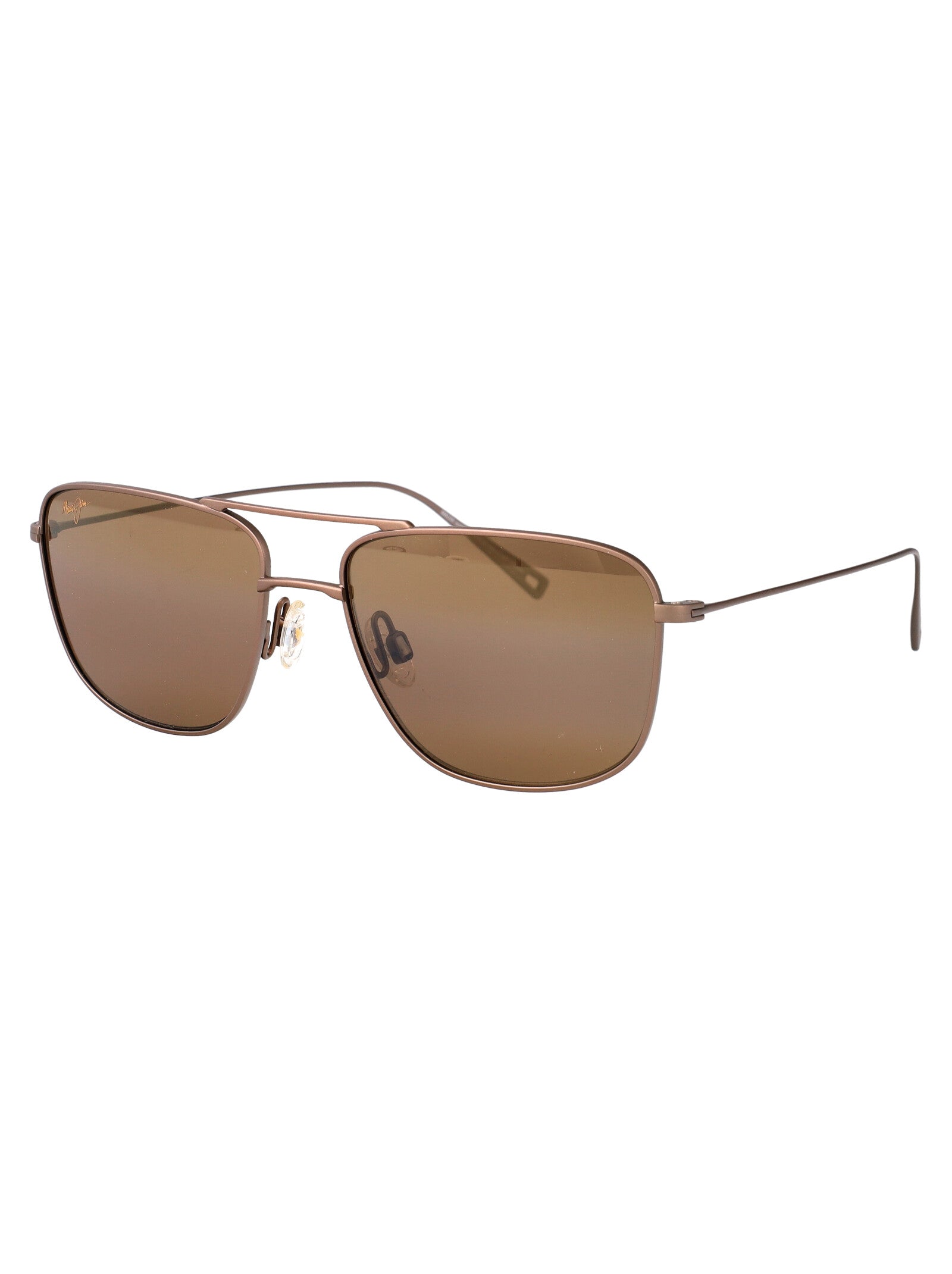 MAUI JIM Unisex Satin Sepia Metal Sunglasses
