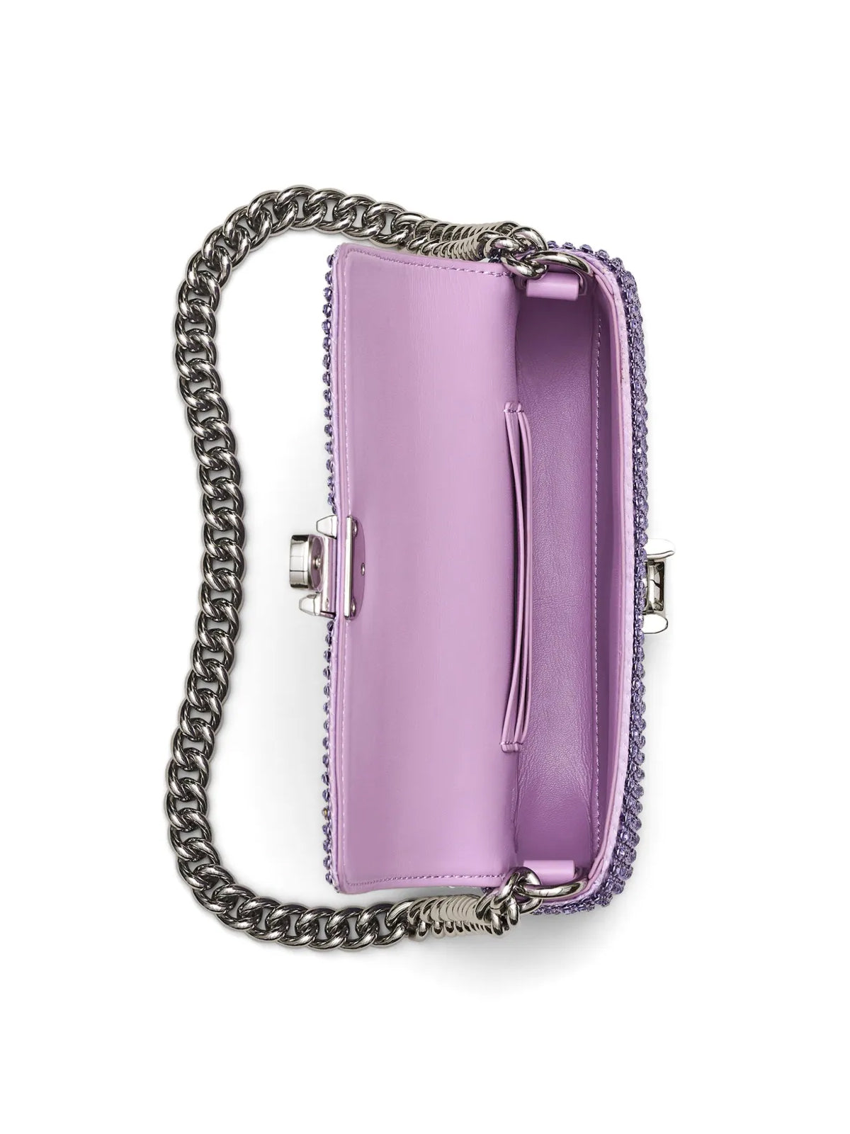 MARC JACOBS Mini Rhinestone Logo Shoulder Handbag - 19x11x4 cm