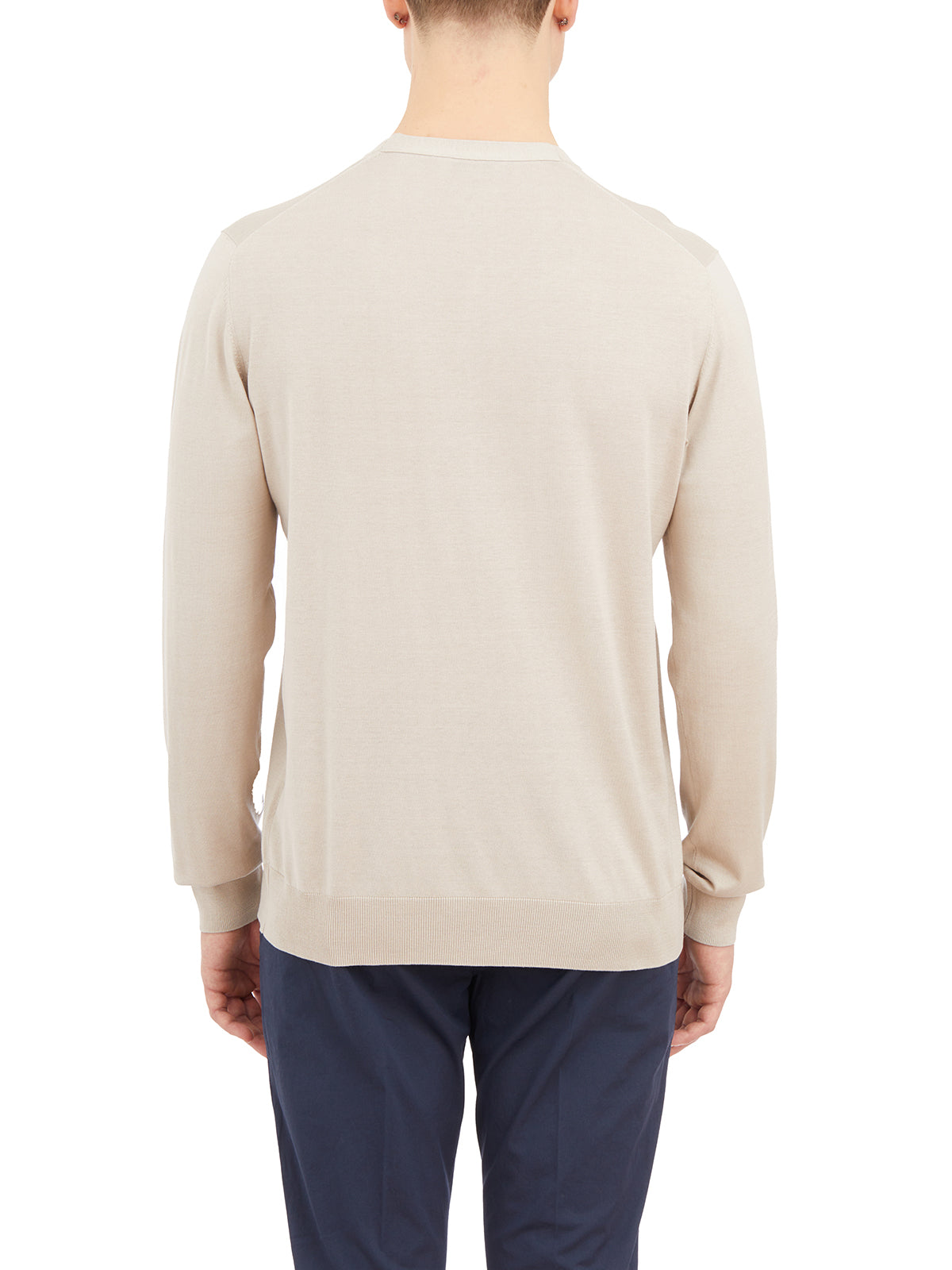 PAOLO PECORA Silk Cotton Crewneck Sweater - Size M