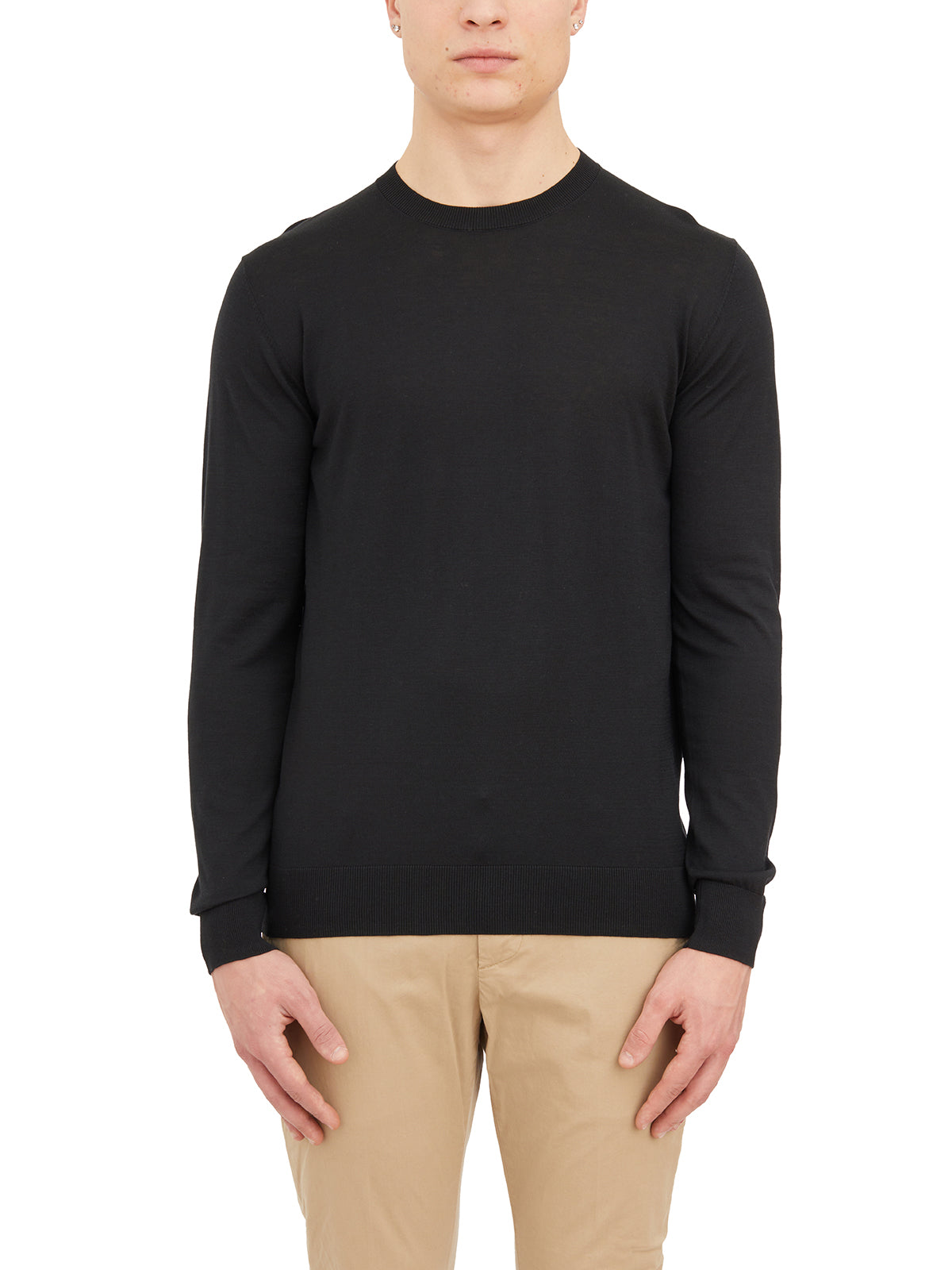 PAOLO PECORA Silk E Cotton Sweater - Medium Fit