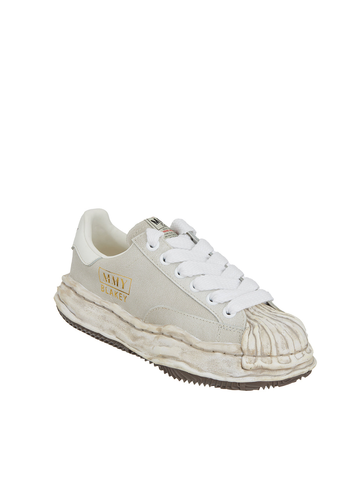 MAISON MIHARA YASUHIRO Vintage Leather Low-Top Sneaker for Men