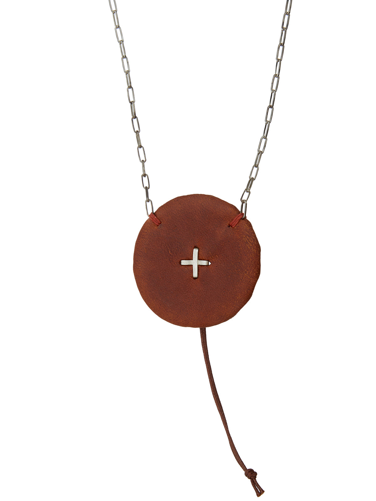 M.A + BY MAURIZIO AMADEI Handmade Round Pleated Silver Necklace for Women