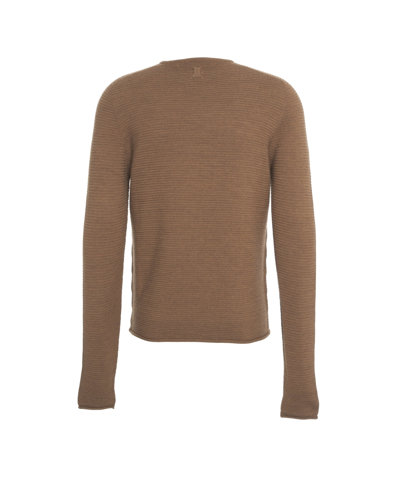 HANNES ROETHER Ribbed Crew Neck Sweater for Men
