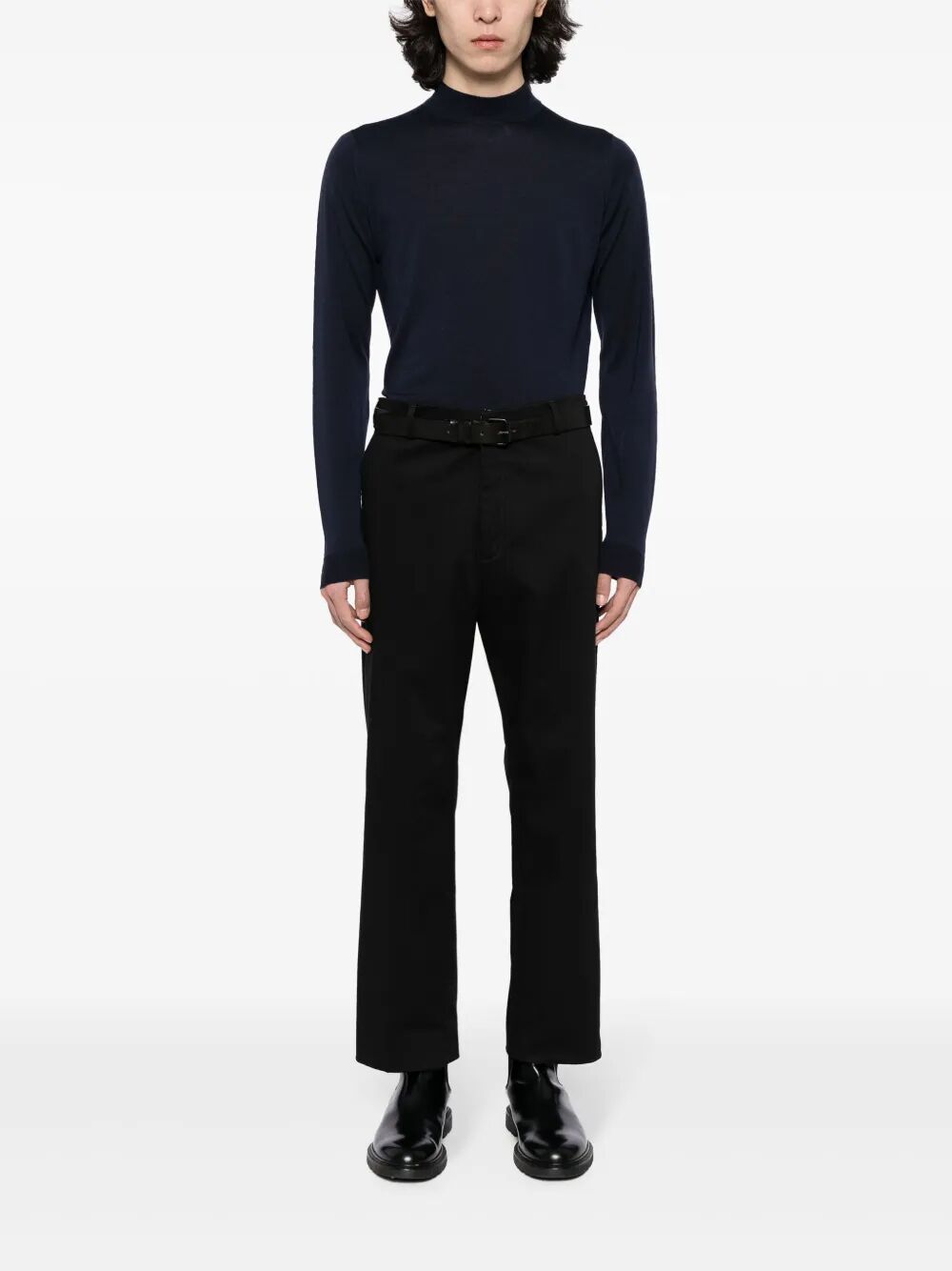 JOHN SMEDLEY Extra Fine Merino Wool Turtle Neck Sweater for Men