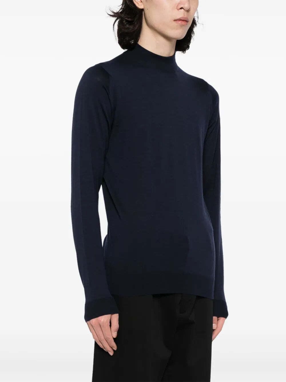 JOHN SMEDLEY Extra Fine Merino Wool Turtle Neck Sweater for Men