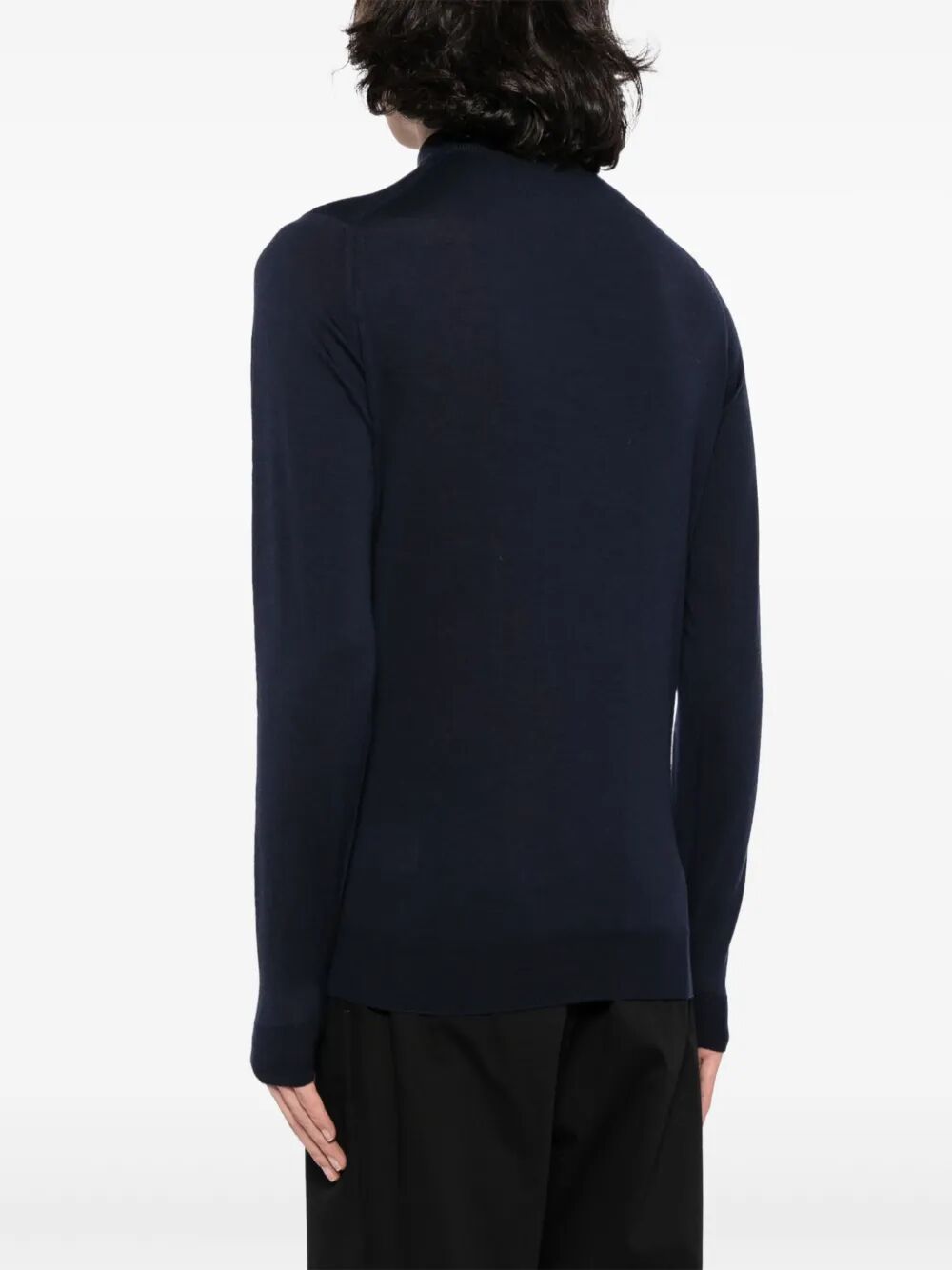 JOHN SMEDLEY Extra Fine Merino Wool Turtle Neck Sweater for Men