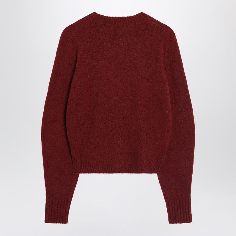 MAX MARA Stretch Cashmere Knit Sweater with Wide Round Neckline