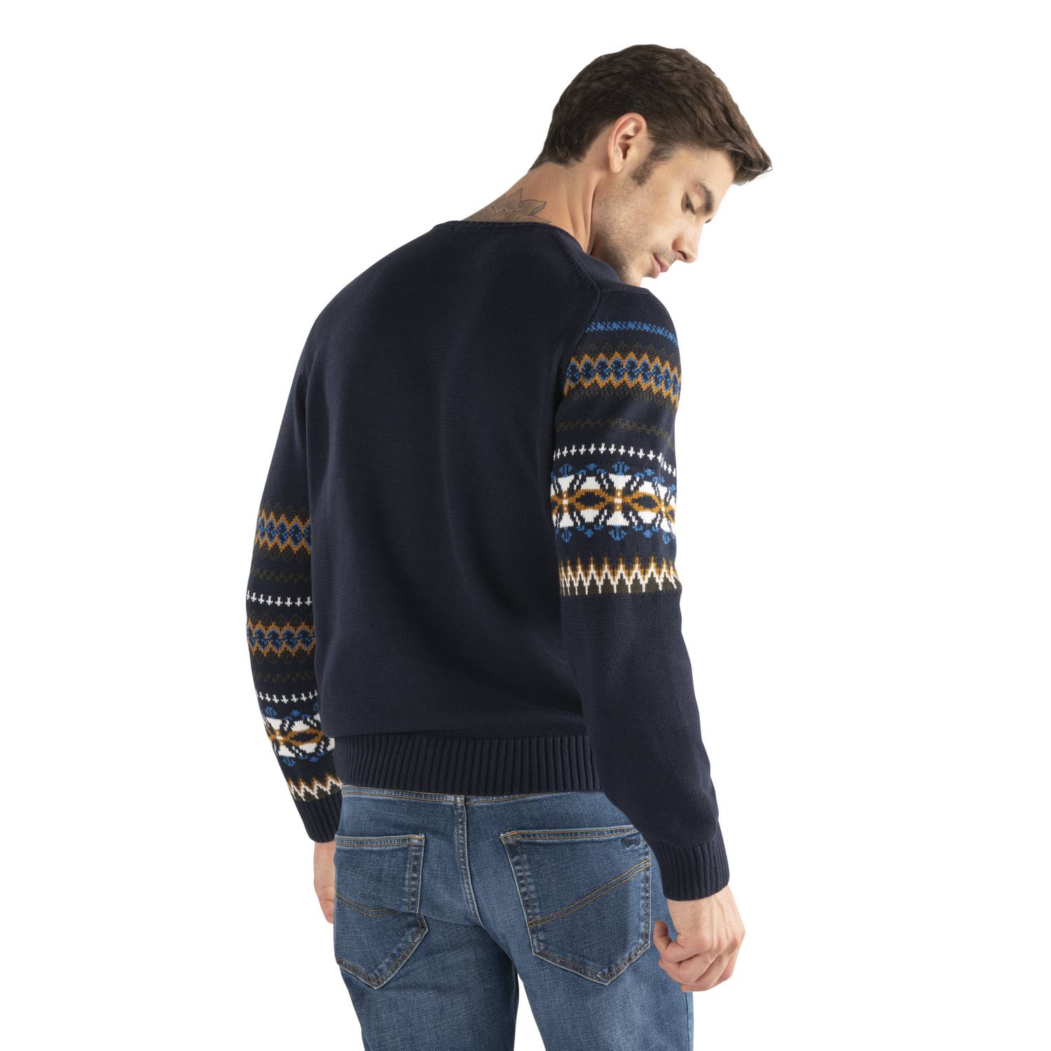 HARMONT & BLAINE Stylish Crewneck Sweater for Men
