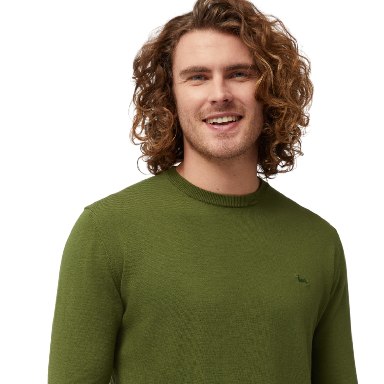 HARMONT & BLAINE Classic Crewneck Pullover Sweater for Men