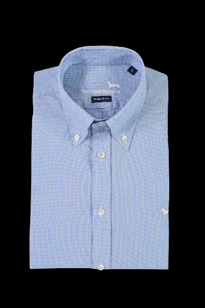 HARMONT & BLAINE Button-Down Casual Shirt for Men - Slim Fit