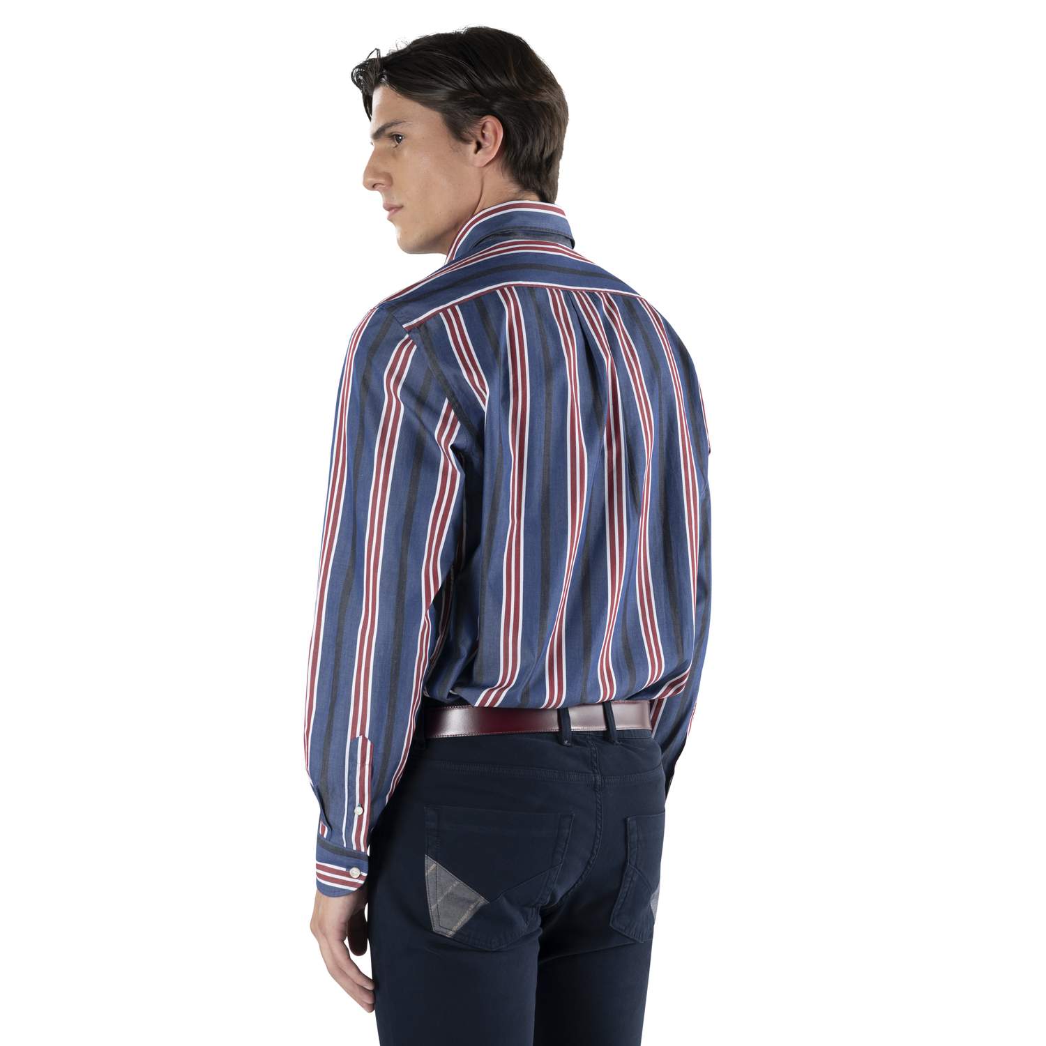 HARMONT & BLAINE Stylish Striped Button-Down Shirt for Men