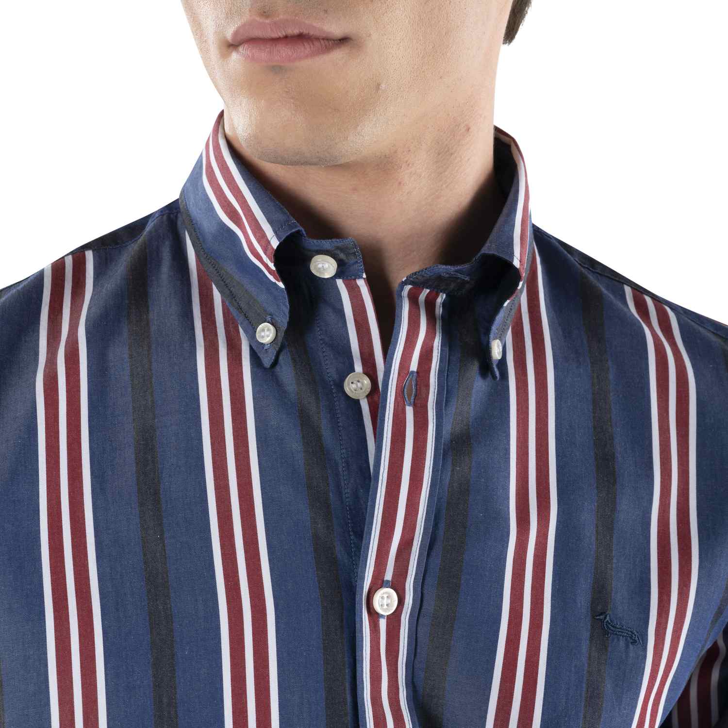 HARMONT & BLAINE Stylish Striped Button-Down Shirt for Men