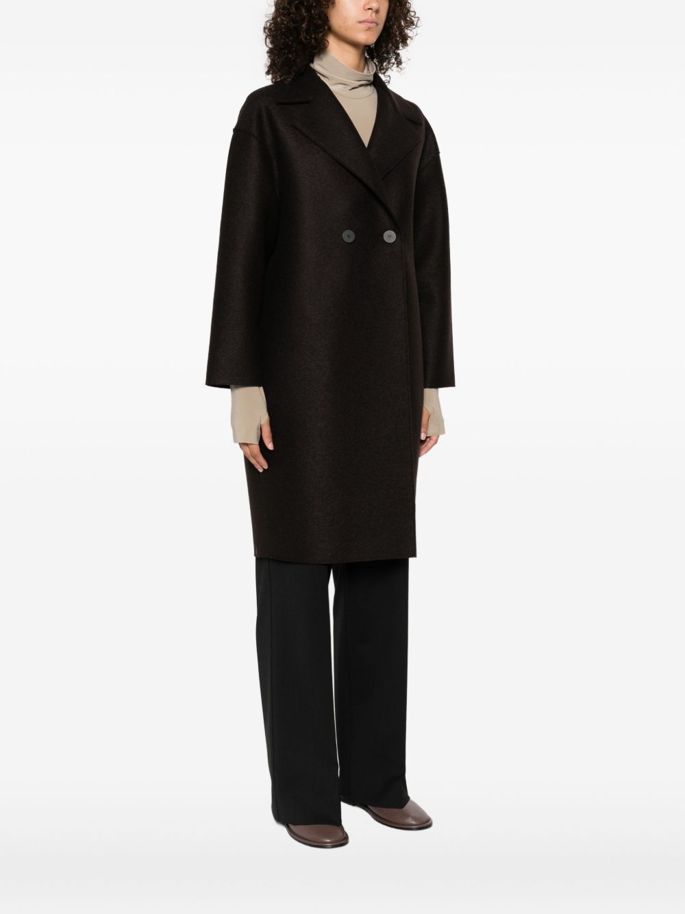 HARRIS WHARF LONDON Elegant Women's Virgin Wool Jacket - Perfect for Layering