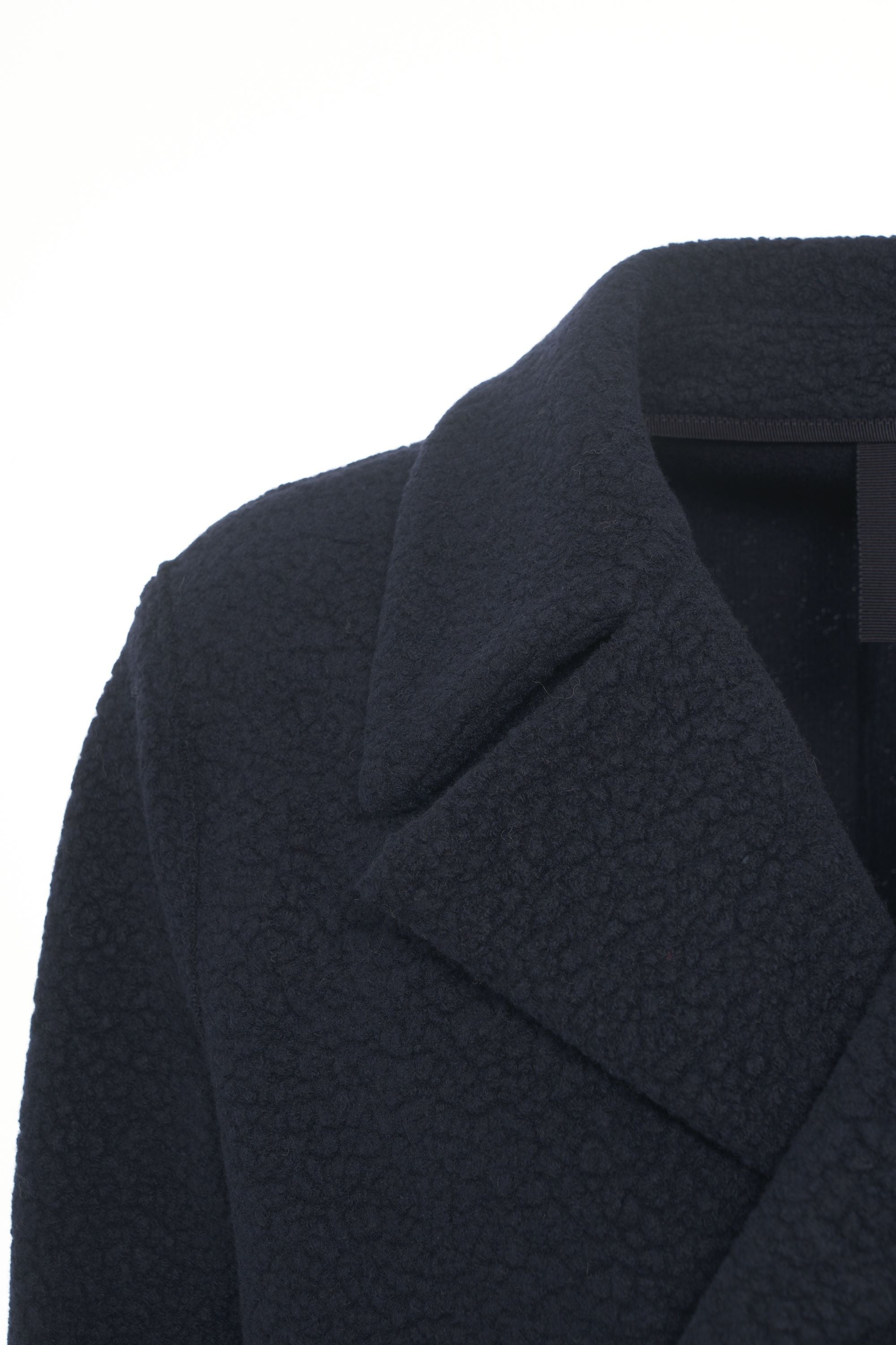 HARRIS WHARF LONDON Double-Breasted Bouclé Peacoat for Men