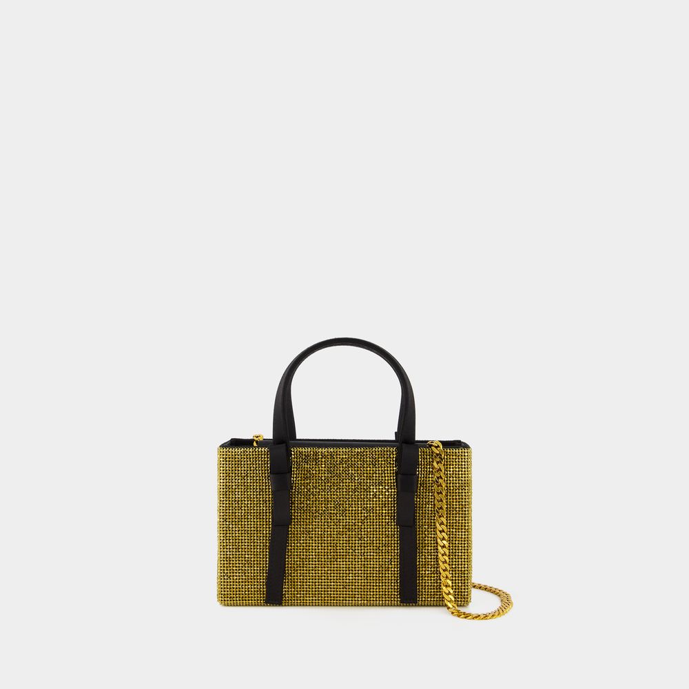 KARA Bow Midi Shopper Handbag